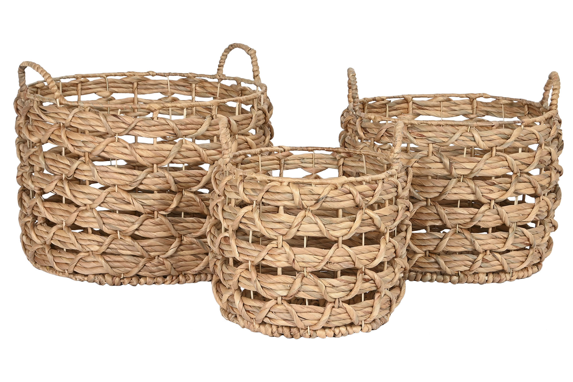 CESTA SET 3 JACINTO DE AGUA 44X44X36,5 37X27 30X24