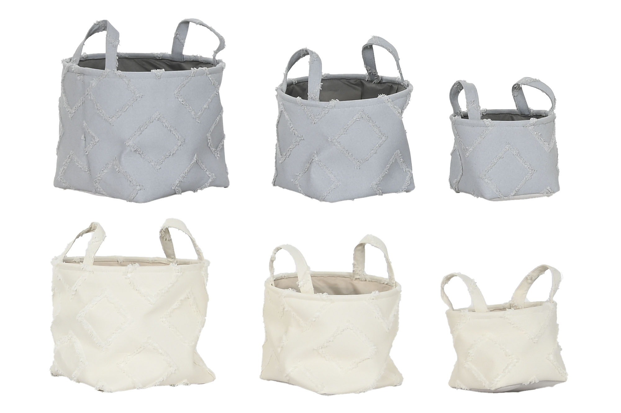 CESTA SET 3 POLIESTER 30X30X25 2 SURT.