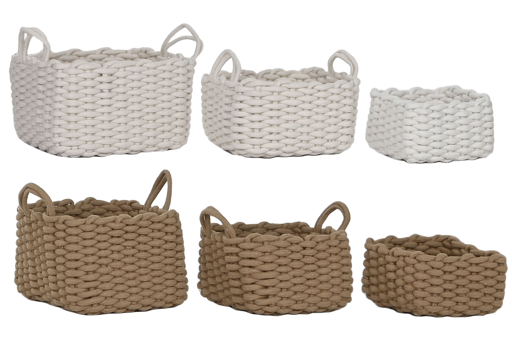 CESTA SET 3 CUERDA 28X28X18 2 SURT.