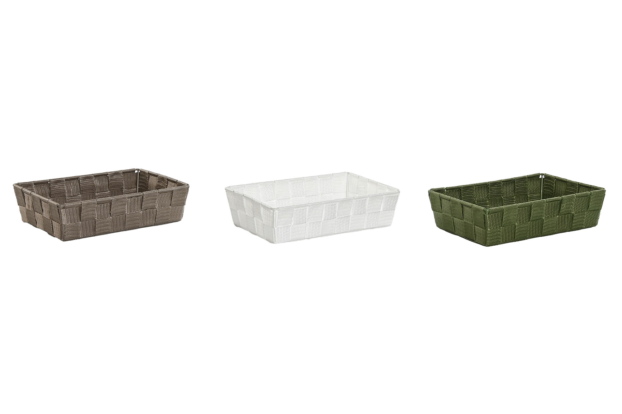 CESTA PP METAL 23X15X6 BRILLANTE 3 SURT.