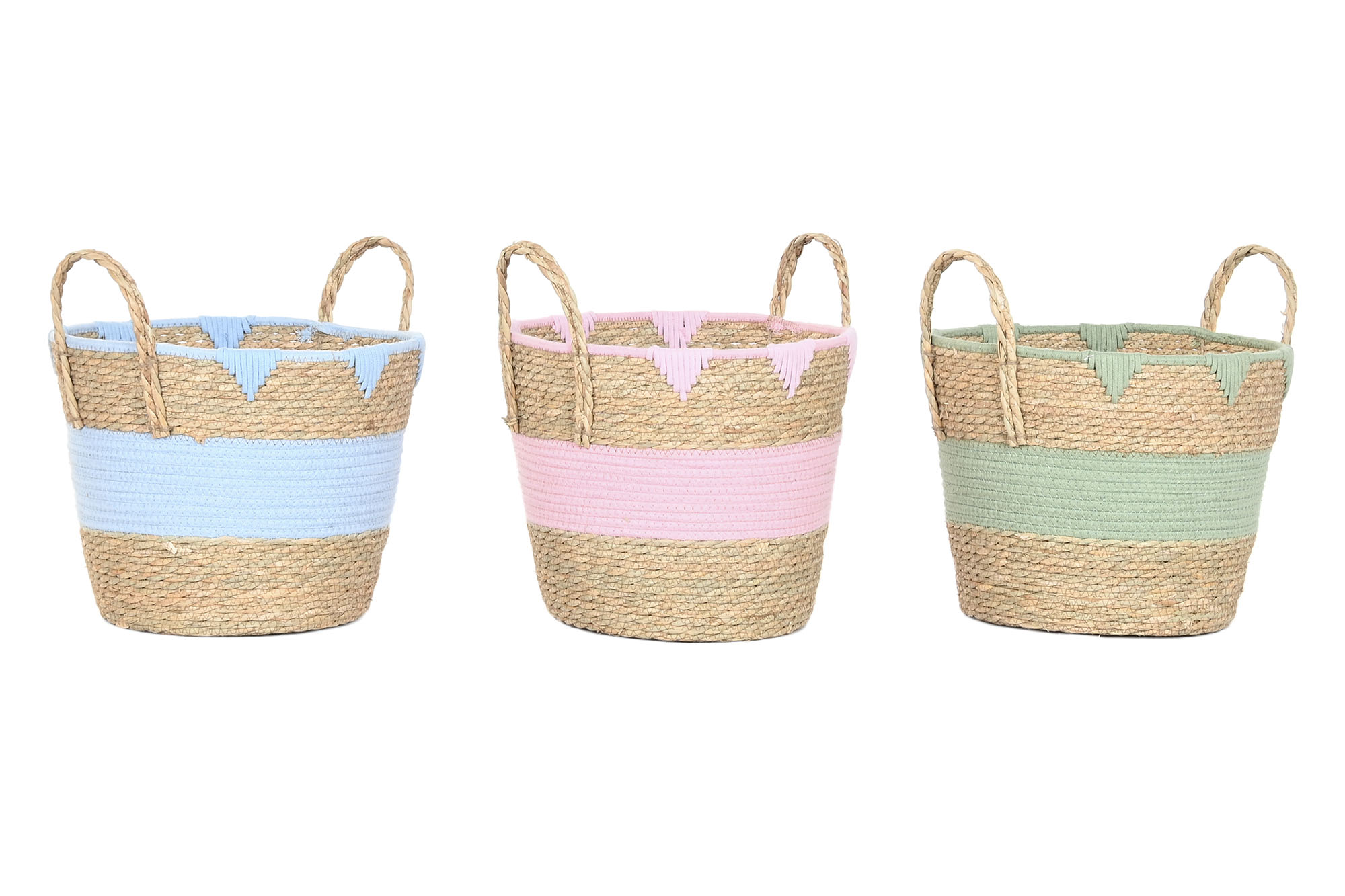 CESTA SEAGRASS ALGODON 36X36X37 3 SURT.