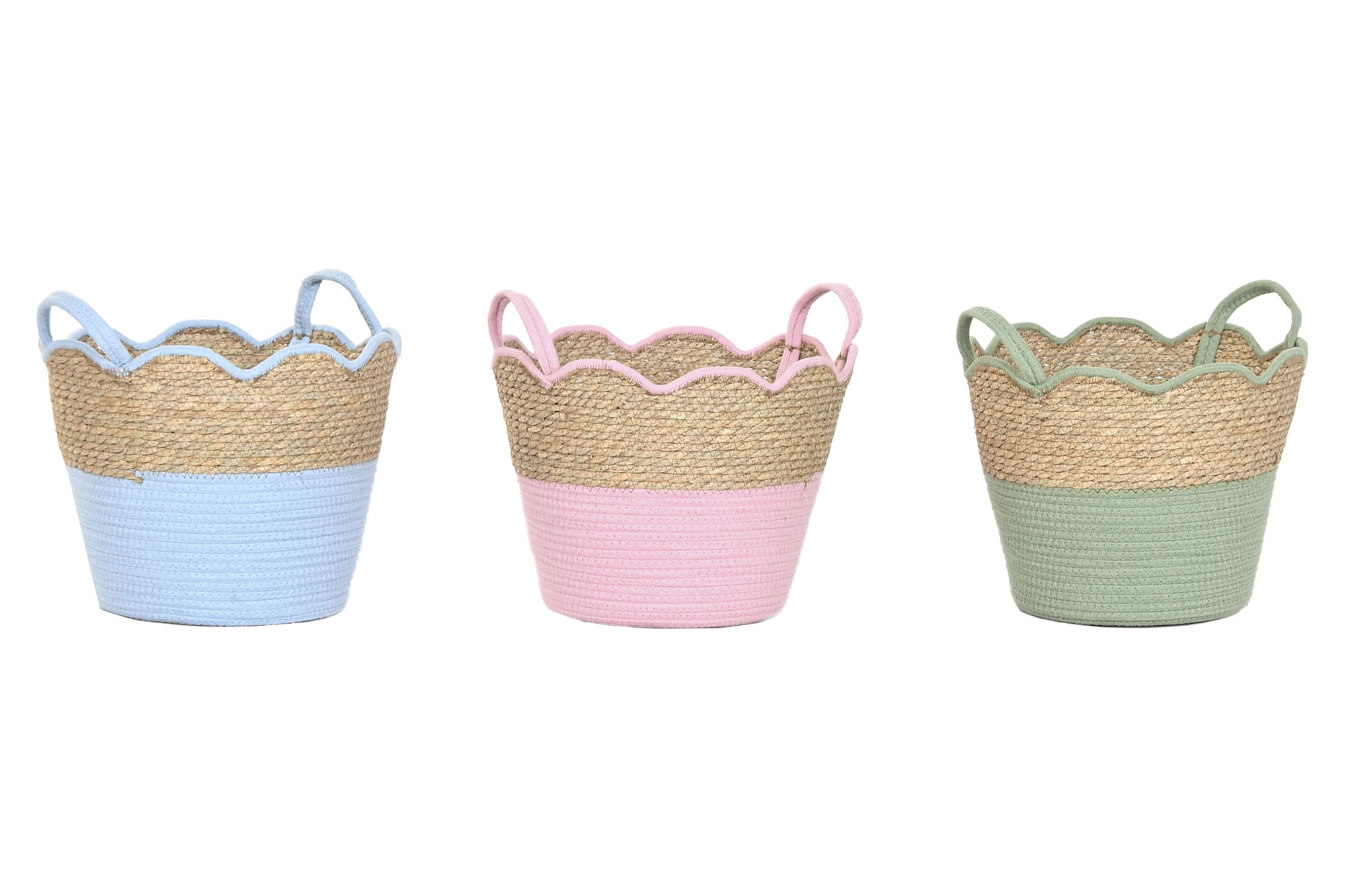 CESTA SEAGRASS ALGODON 35X35X28 3 SURT.