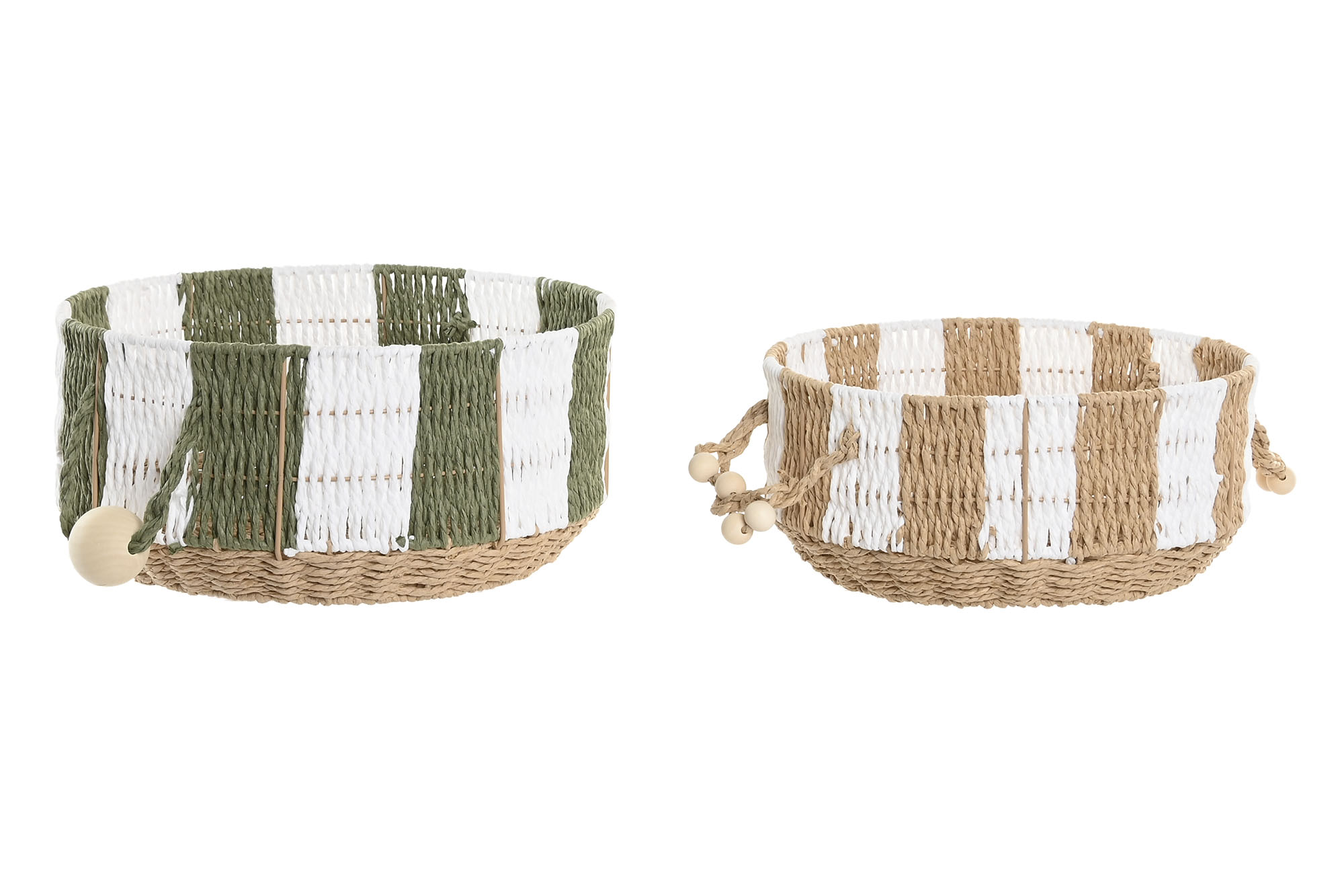 CESTA SET 2 FIBRA 35X35X16 VERDE