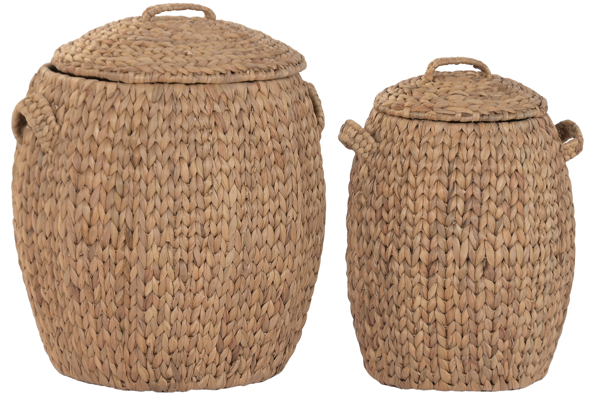 CESTA SET 2 JACINTO DE AGUA 42X42X48 CON TAPA