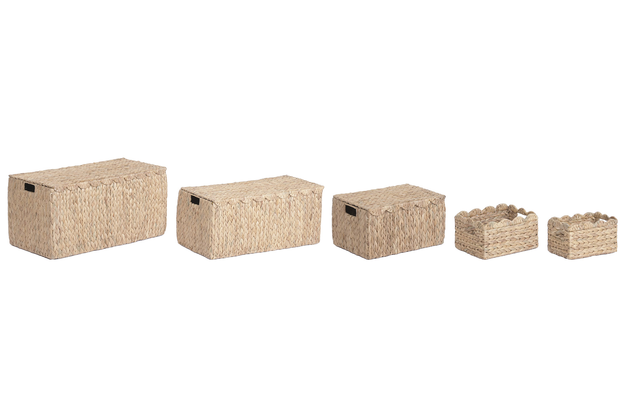 CESTA SET 5 JACINTO DE AGUA 74X38X37 NATURAL