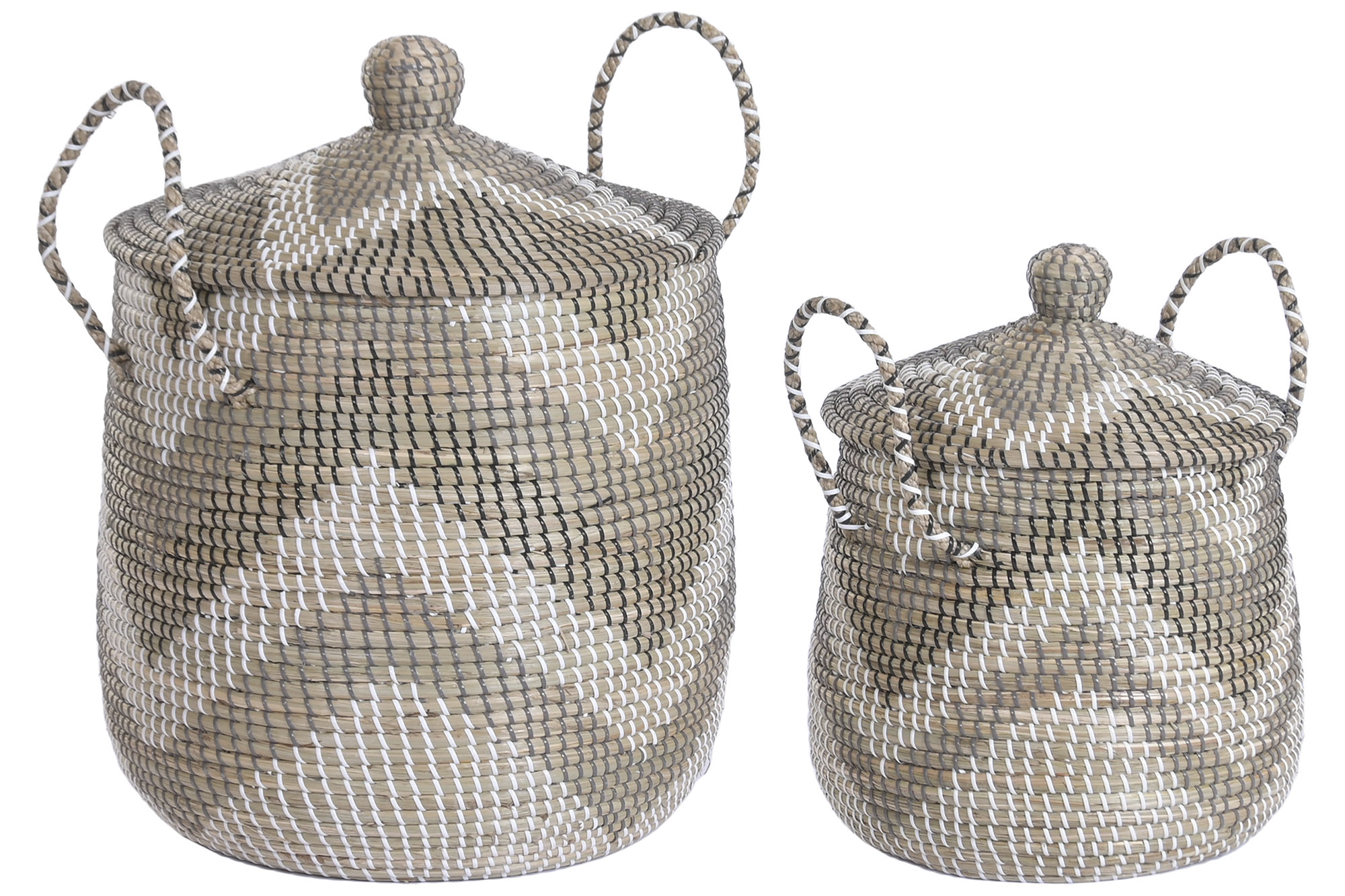 CESTA SET 2 SEAGRASS 44X44X52 NATURAL