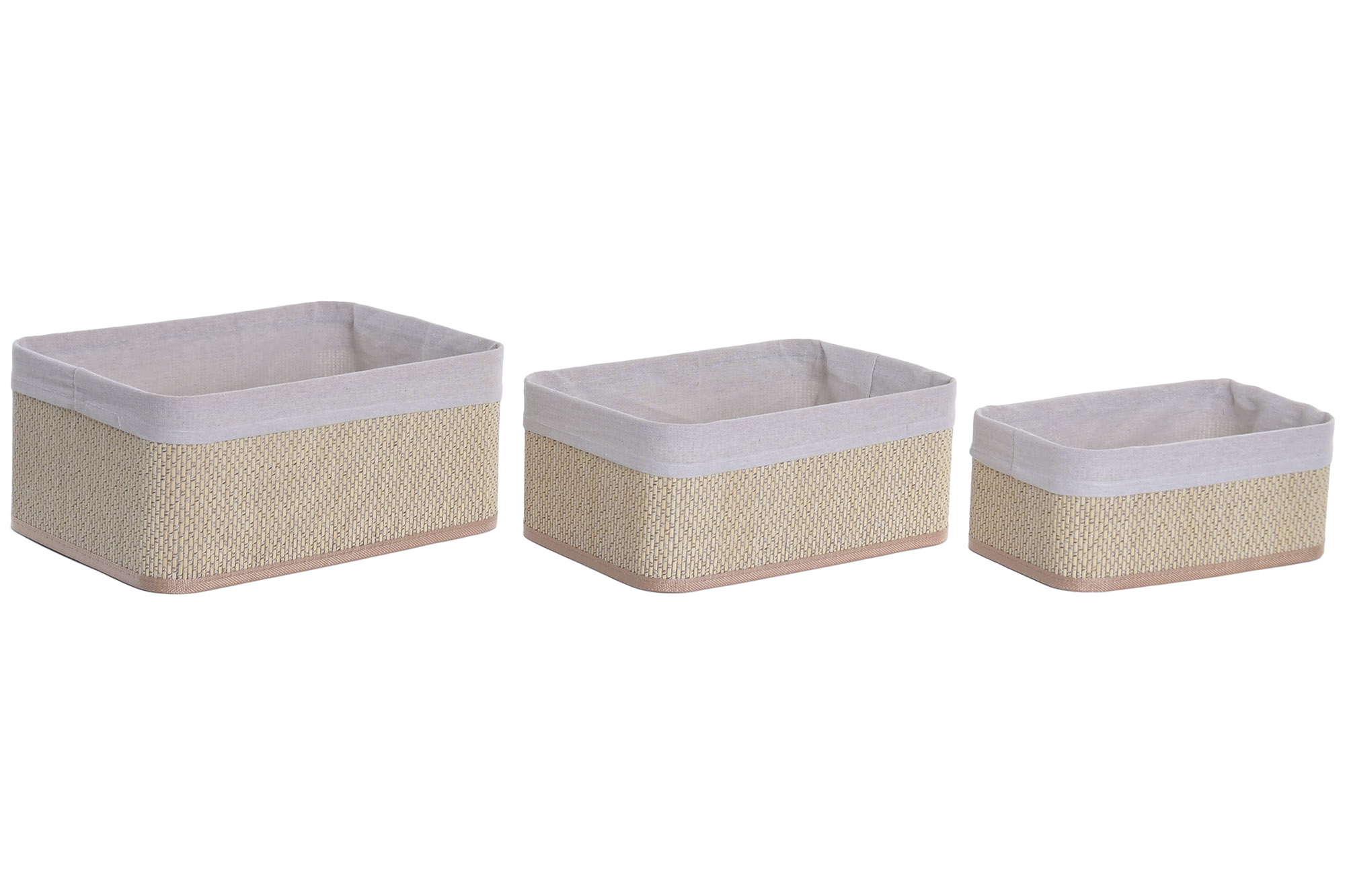 CESTA  BAMBU 36X26X16 NATURAL 2
