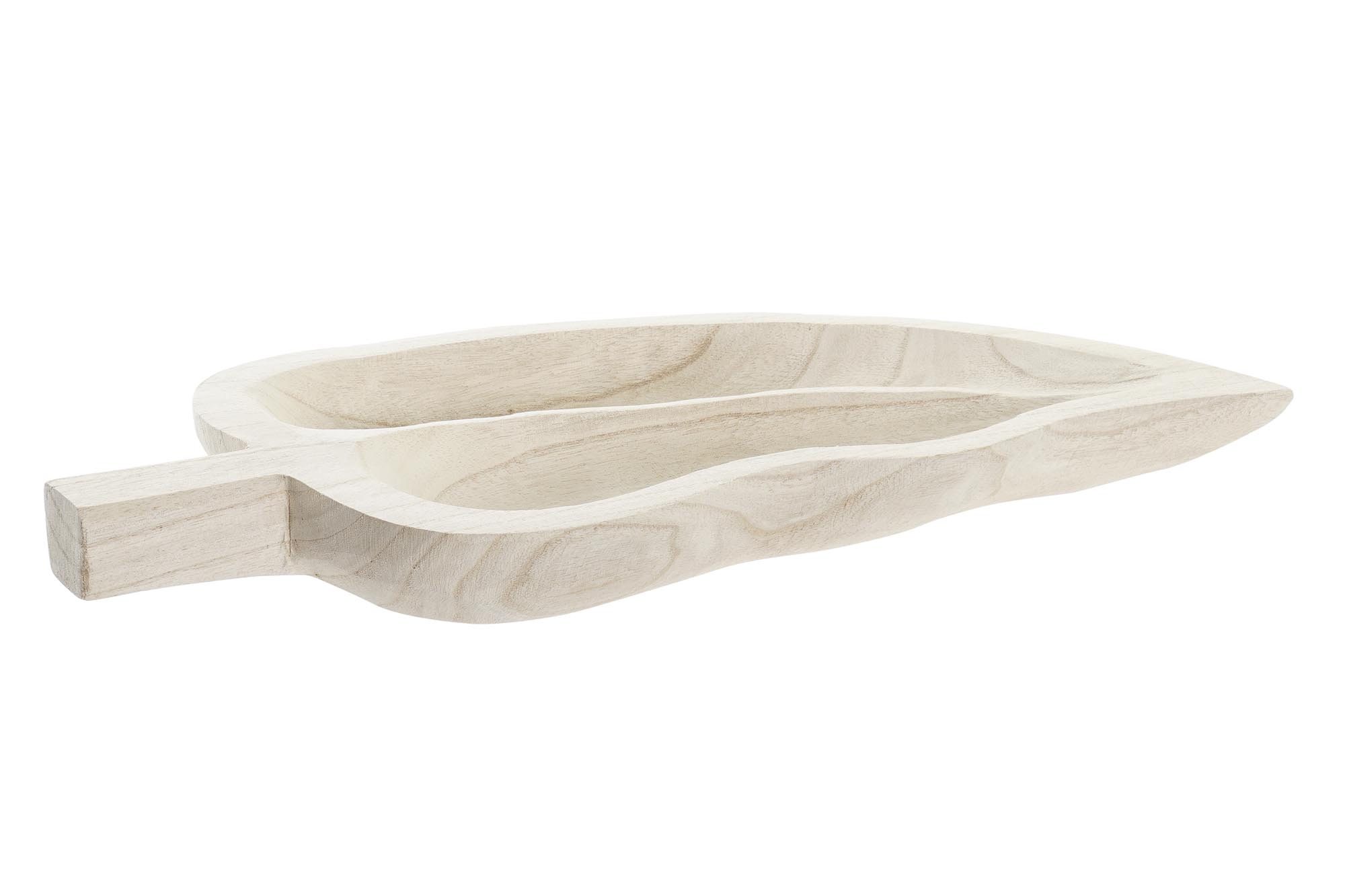 CENTRO MESA PAULOWNIA 48,5X21X5 HOJA NATURAL