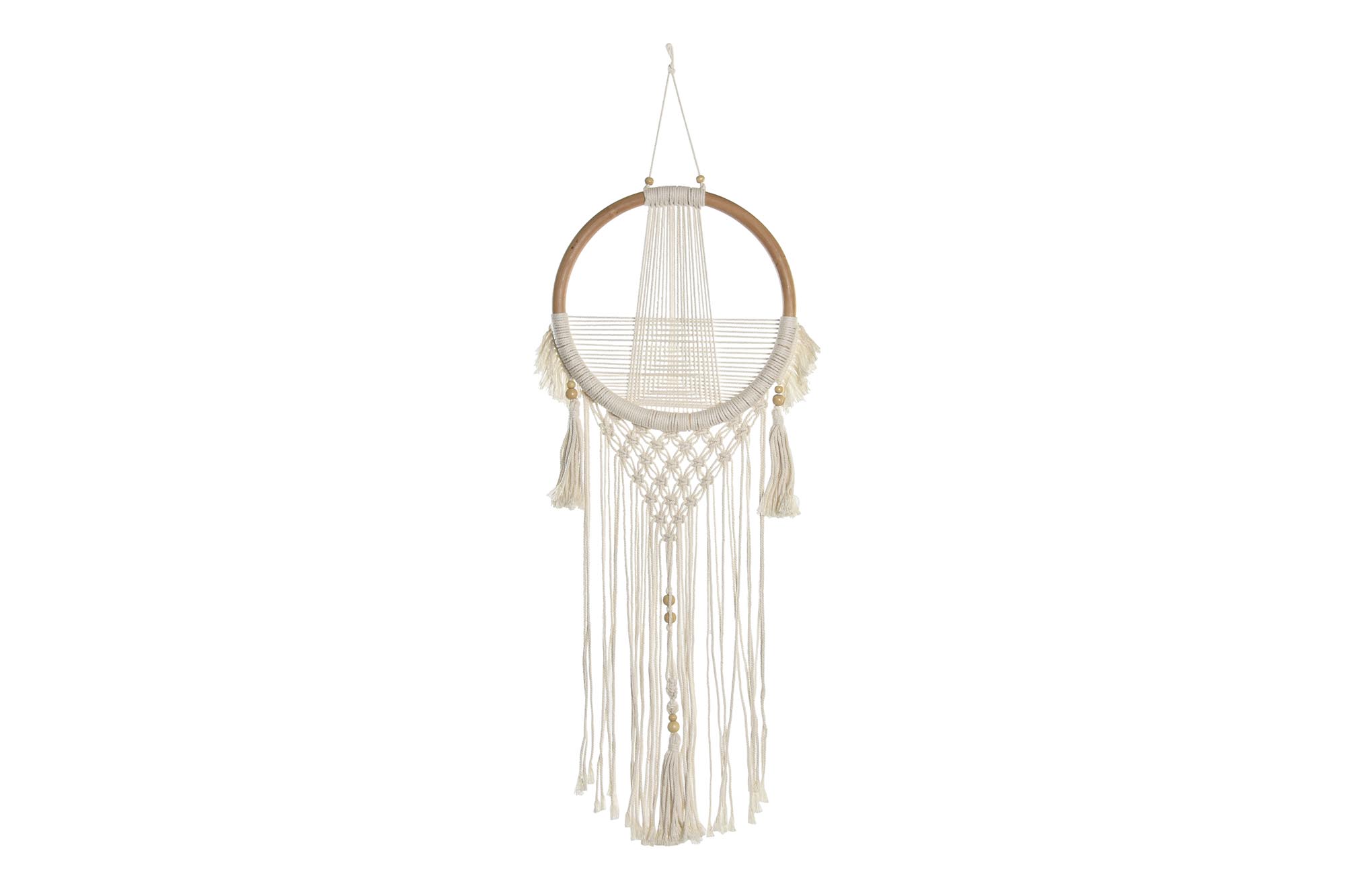 DECORACION COLGANTE RATAN ALGODON 30X2X110 MACRAME