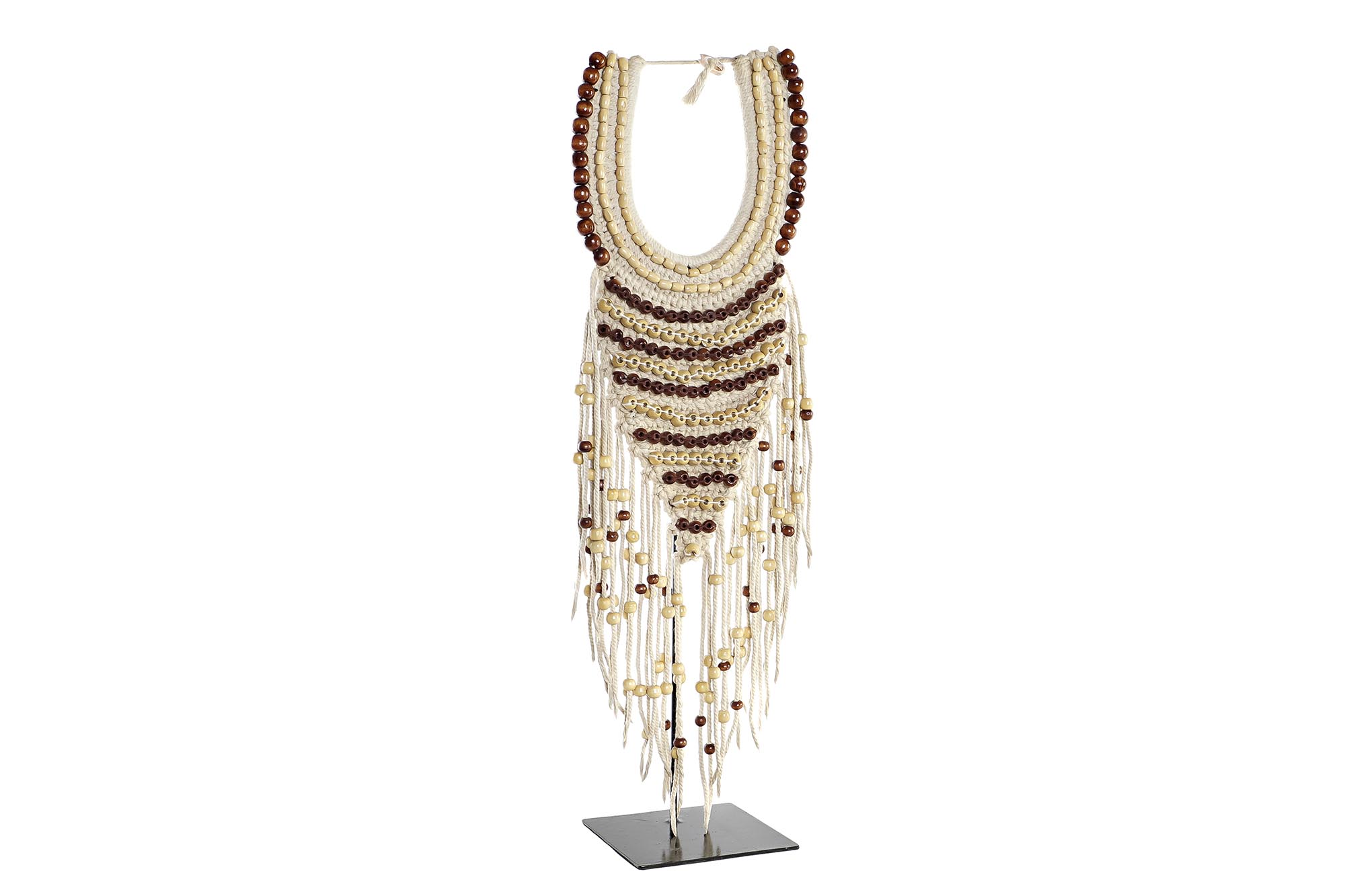 DECORACION CONCHAS HIERRO 25X15X70 COLLAR NATURAL