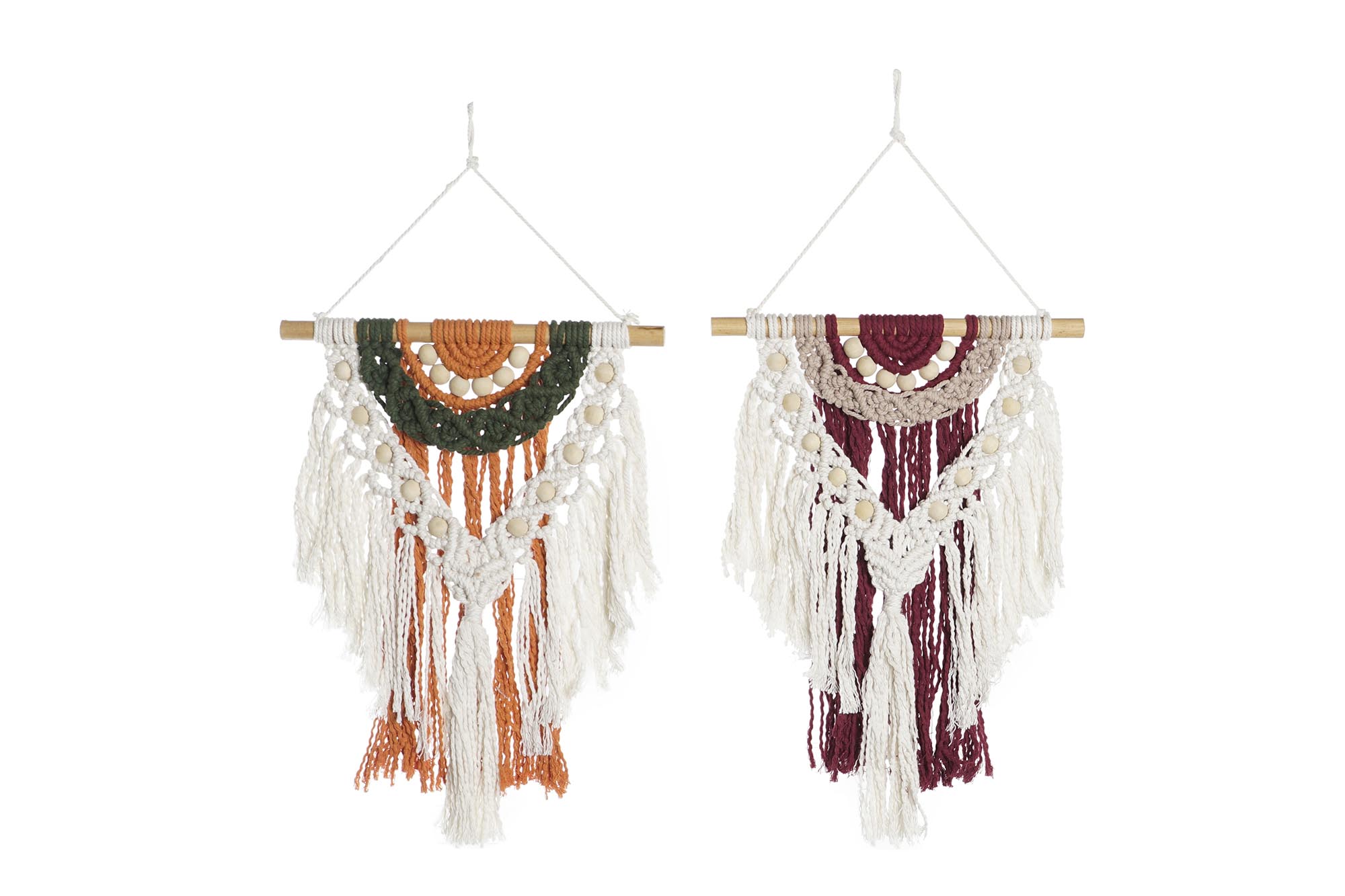 DECORACION COLGANTE MACRAME 30X1X57 2 SURT.