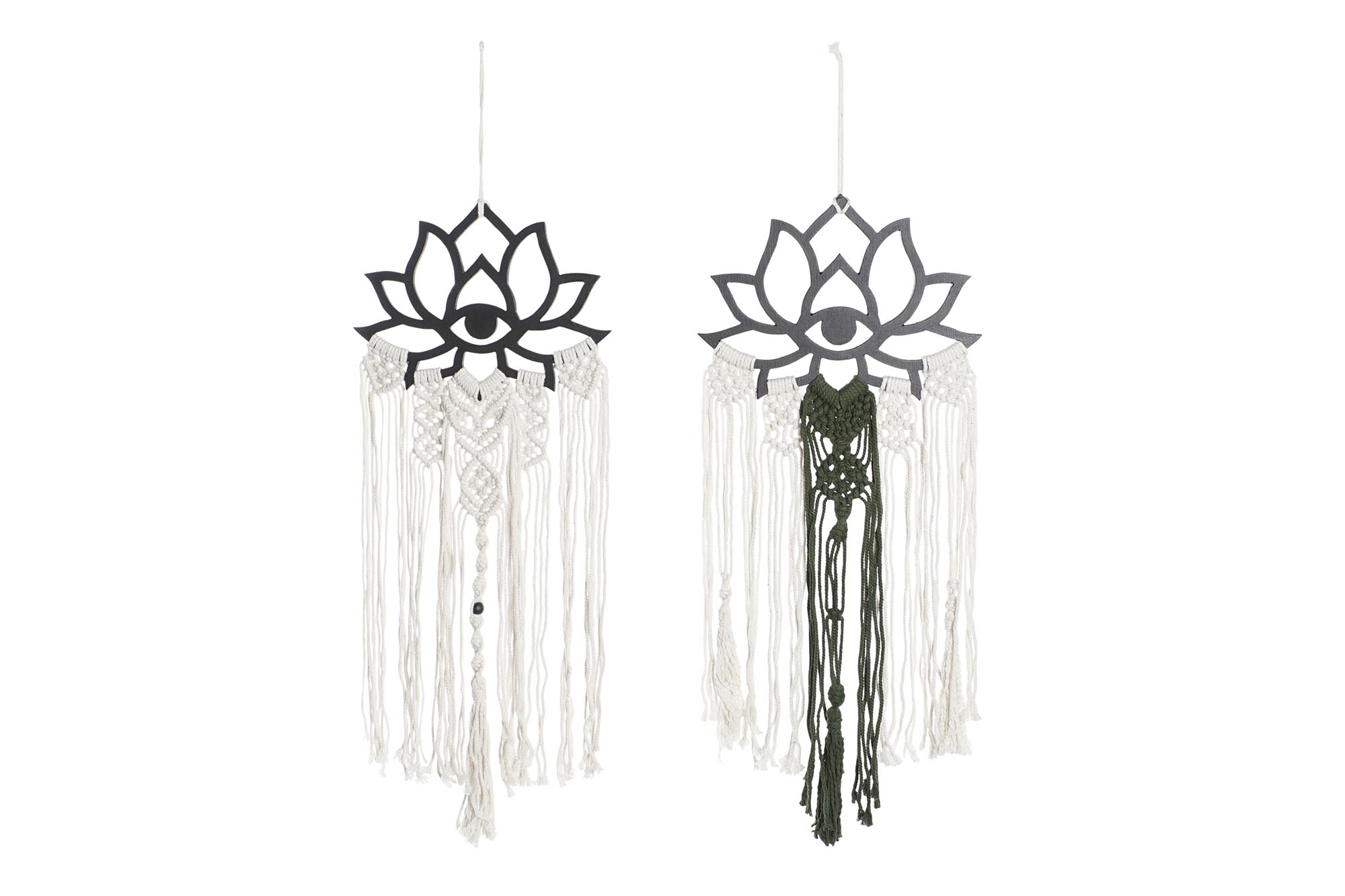 DECORACION COLGANTE MDF MACRAME 30X1X88 2 SURT.