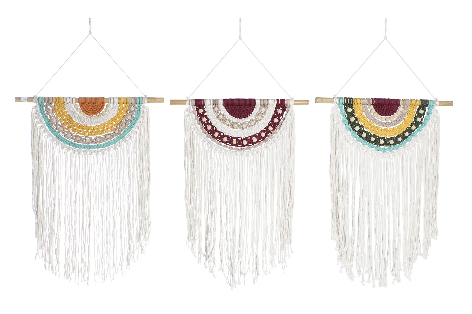 DECORACION COLGANTE MACRAME 50X1X95 3 SURT.
