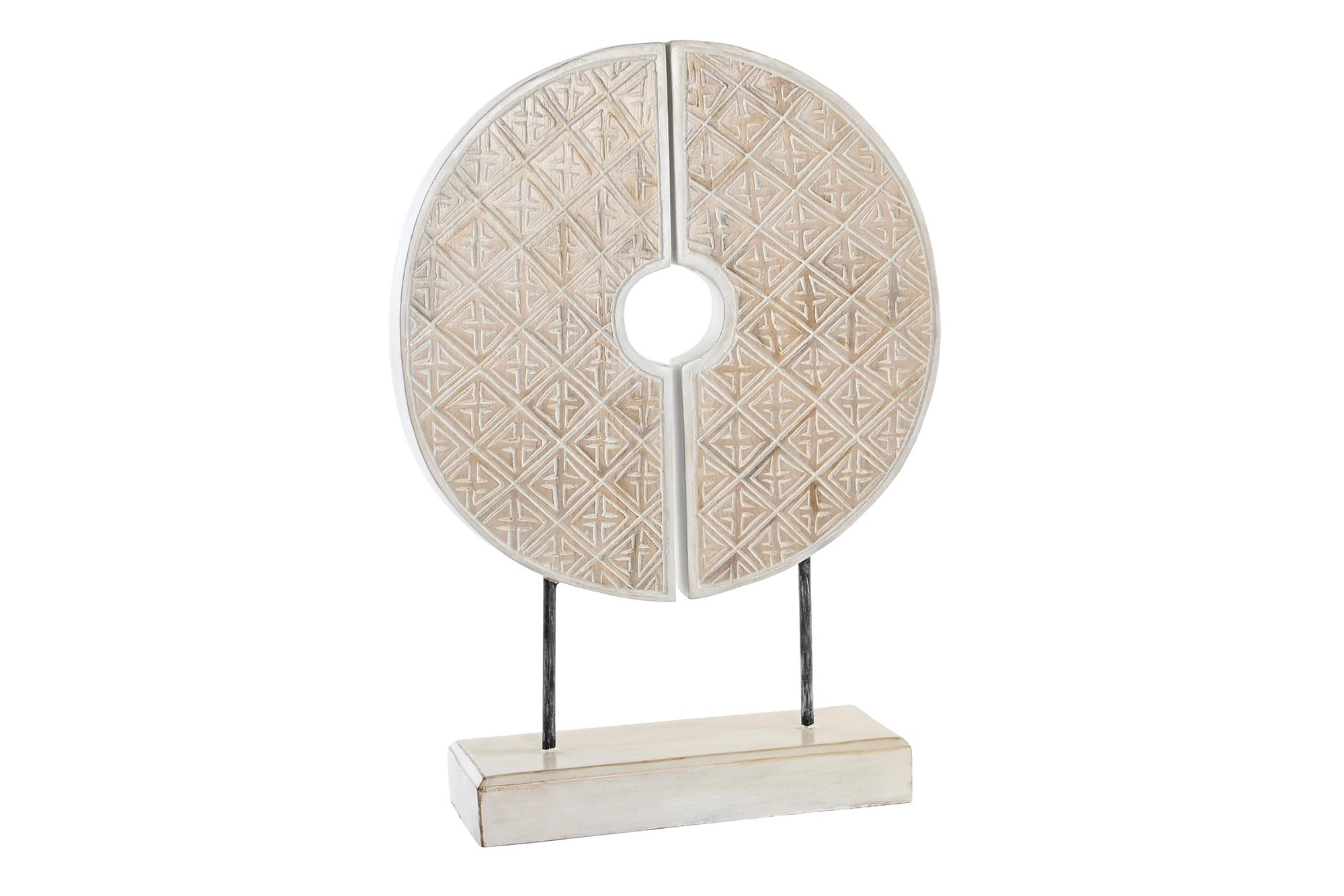 DECORACION ALBASIA HIERRO 41X12X56,5 CIRCULO
