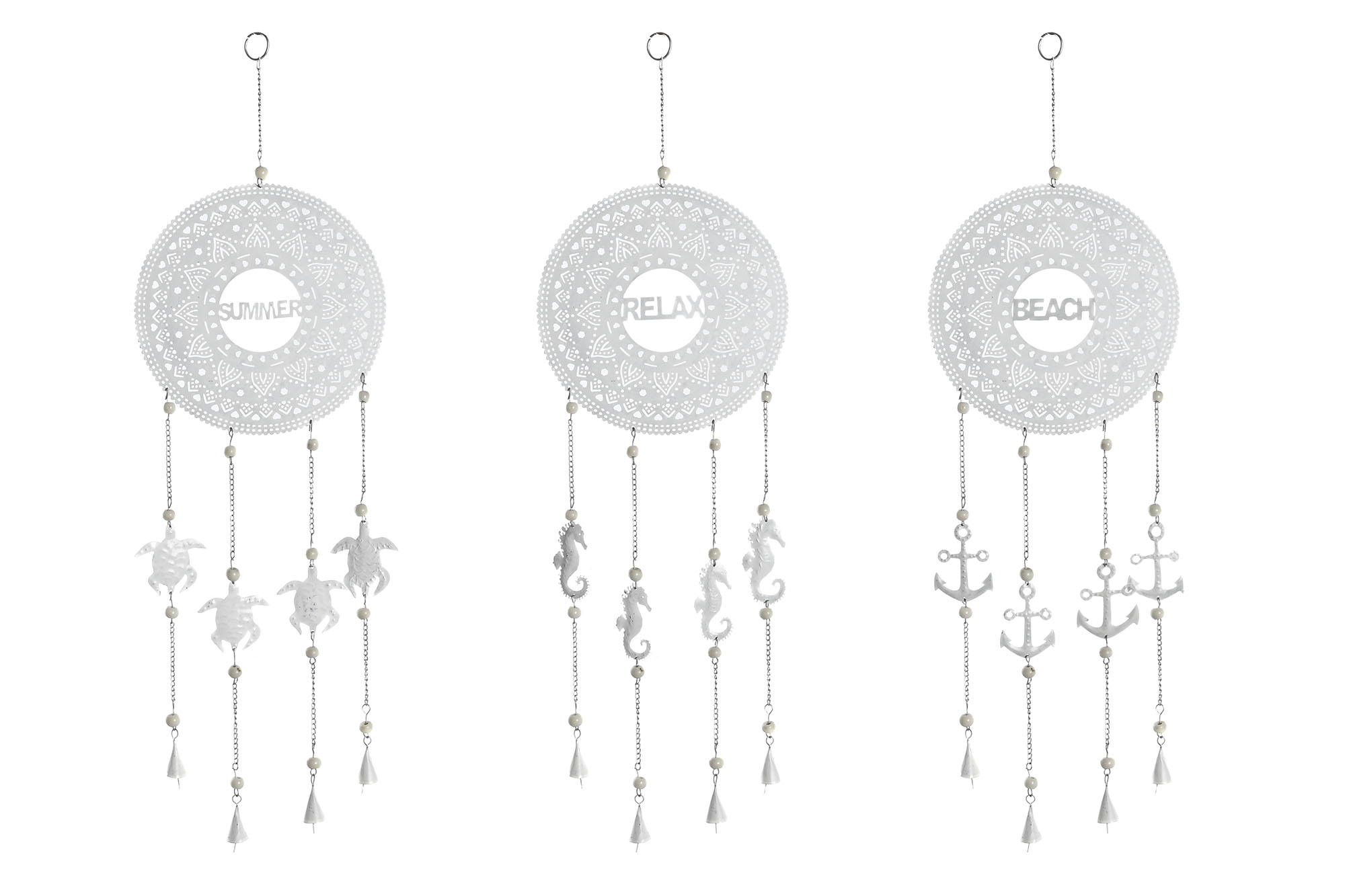 DECORACION COLGANTE METAL 25X1X77 BEACH 3 SURT.