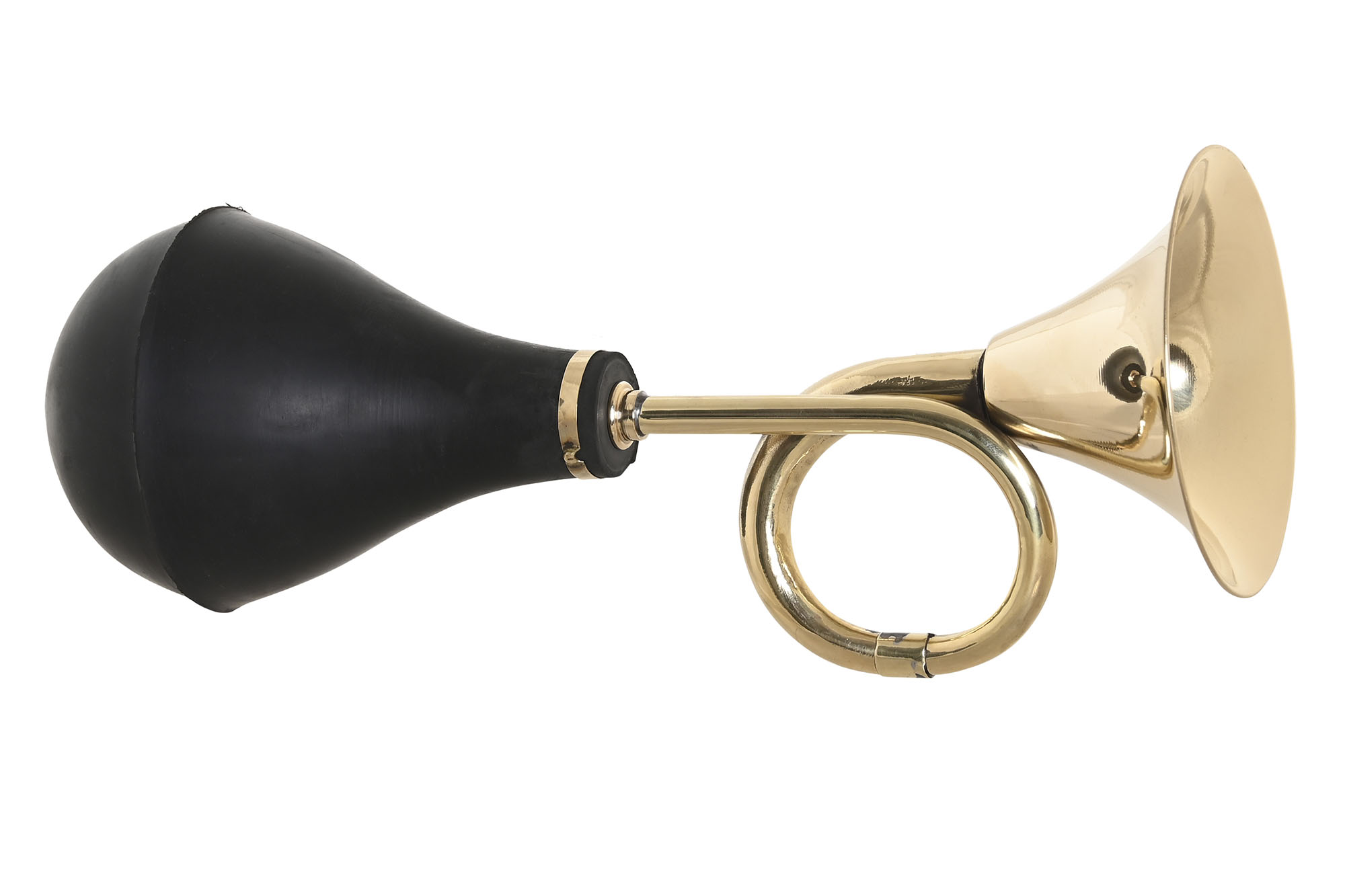 BOCINA LATON GOMA 12X11X30 BRILLANTE DORADO