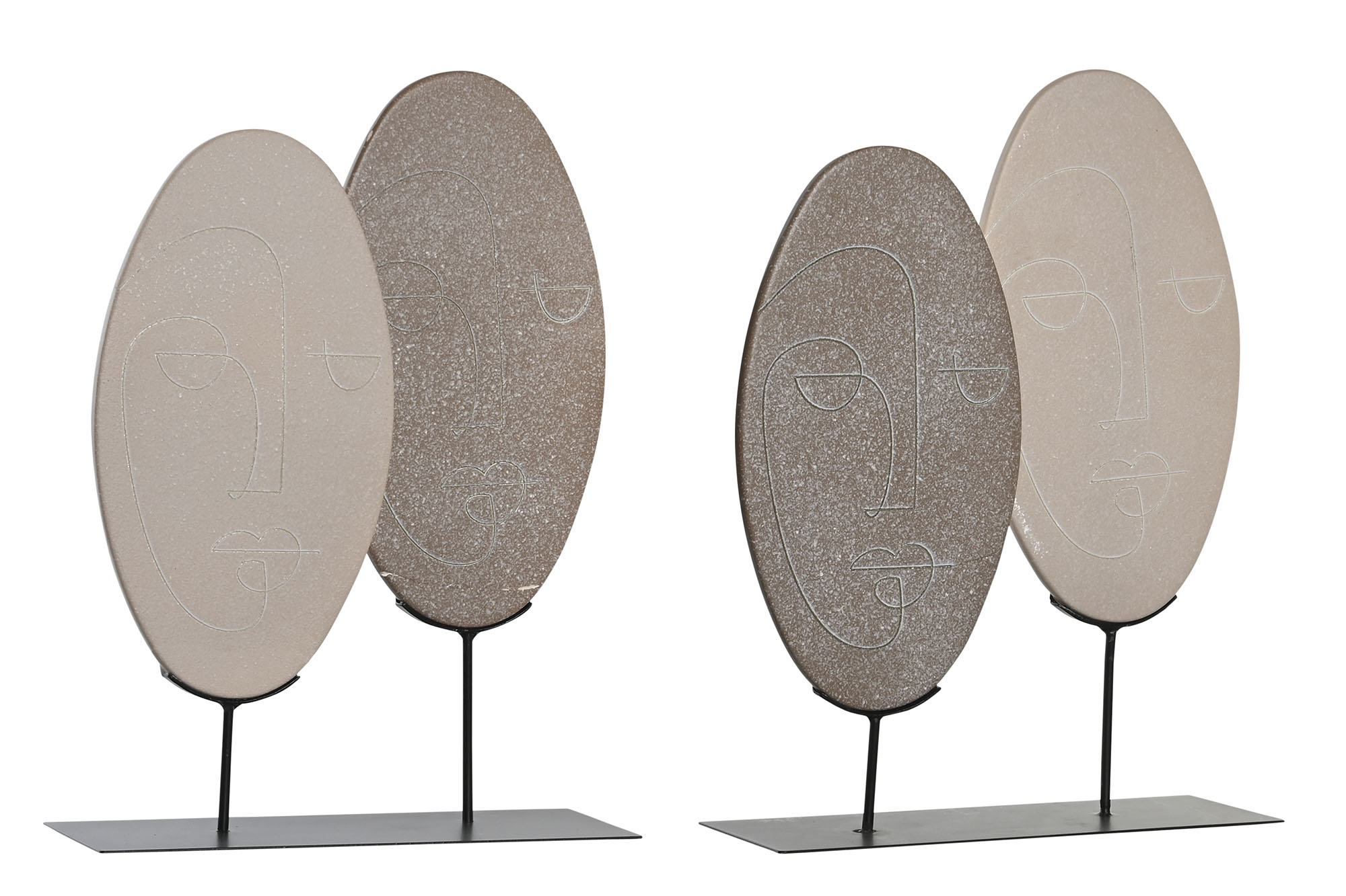 DECORACION CERAMICA METAL 27X8X35,5 2 SURT.
