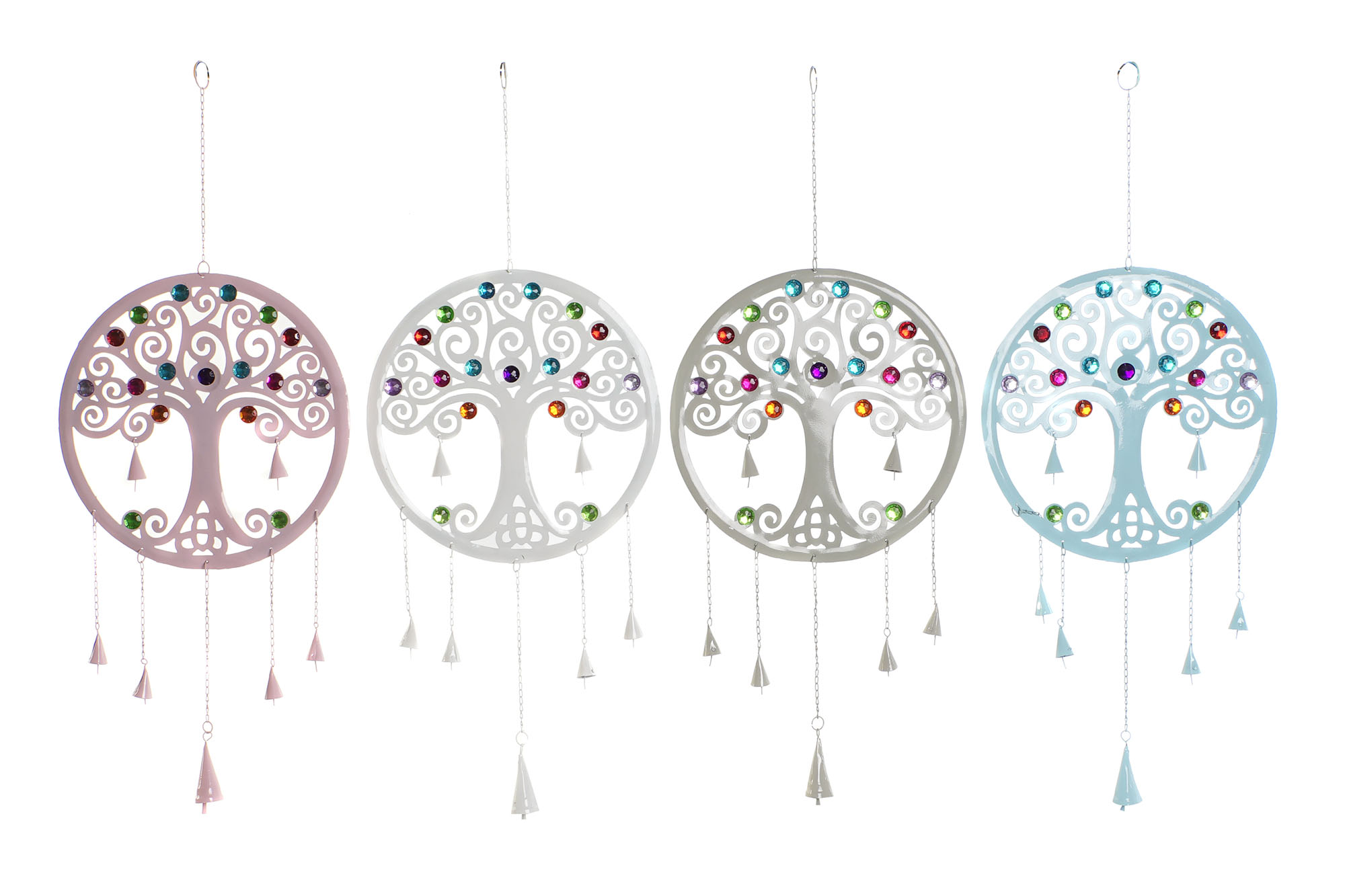 DECORACION COLGANTE METAL 33X3X81 ARBOL DE LA VIDA