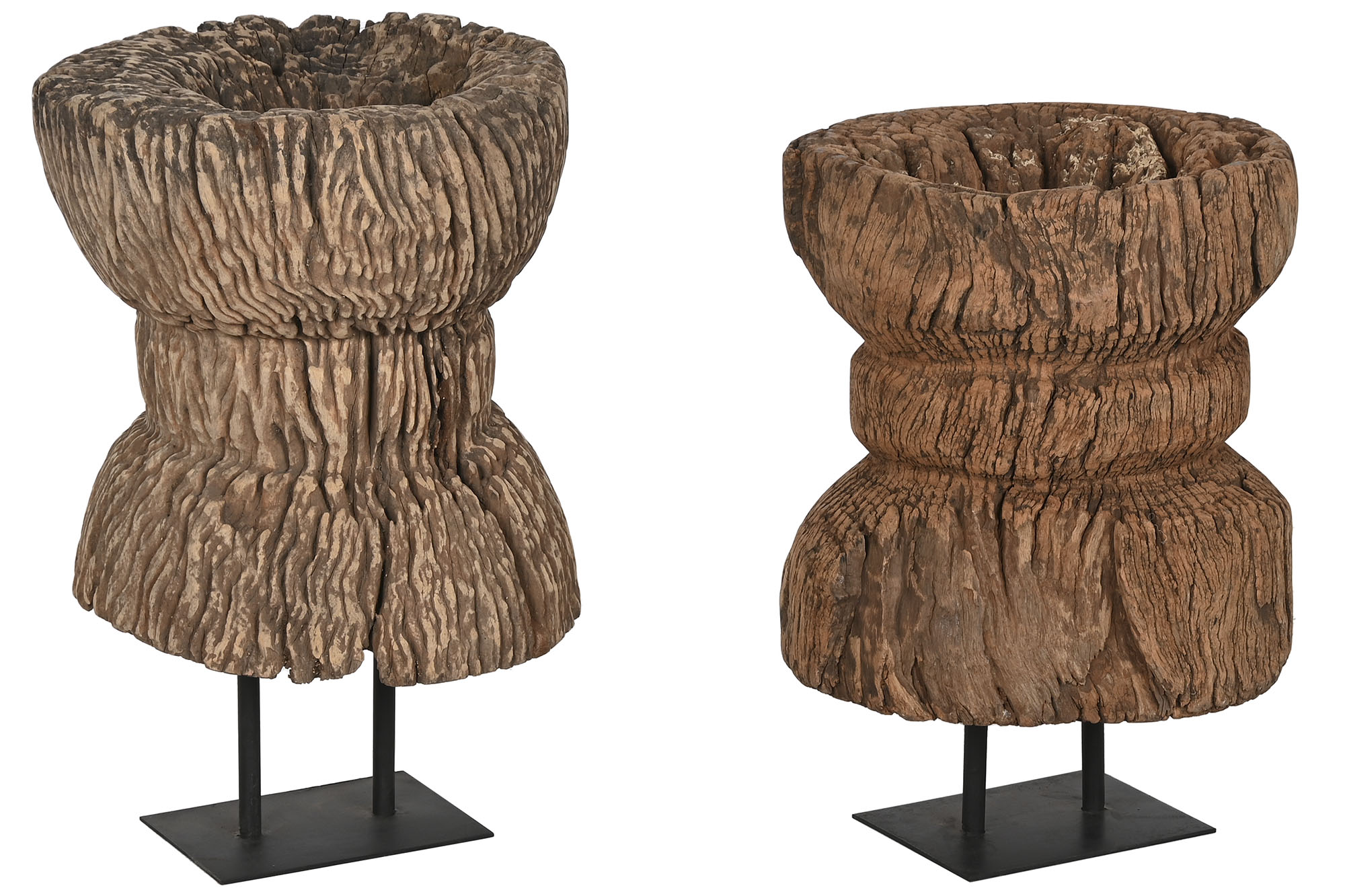 ESCULTURA MADERA HIERRO 41X41X51 PIEZA UNICA