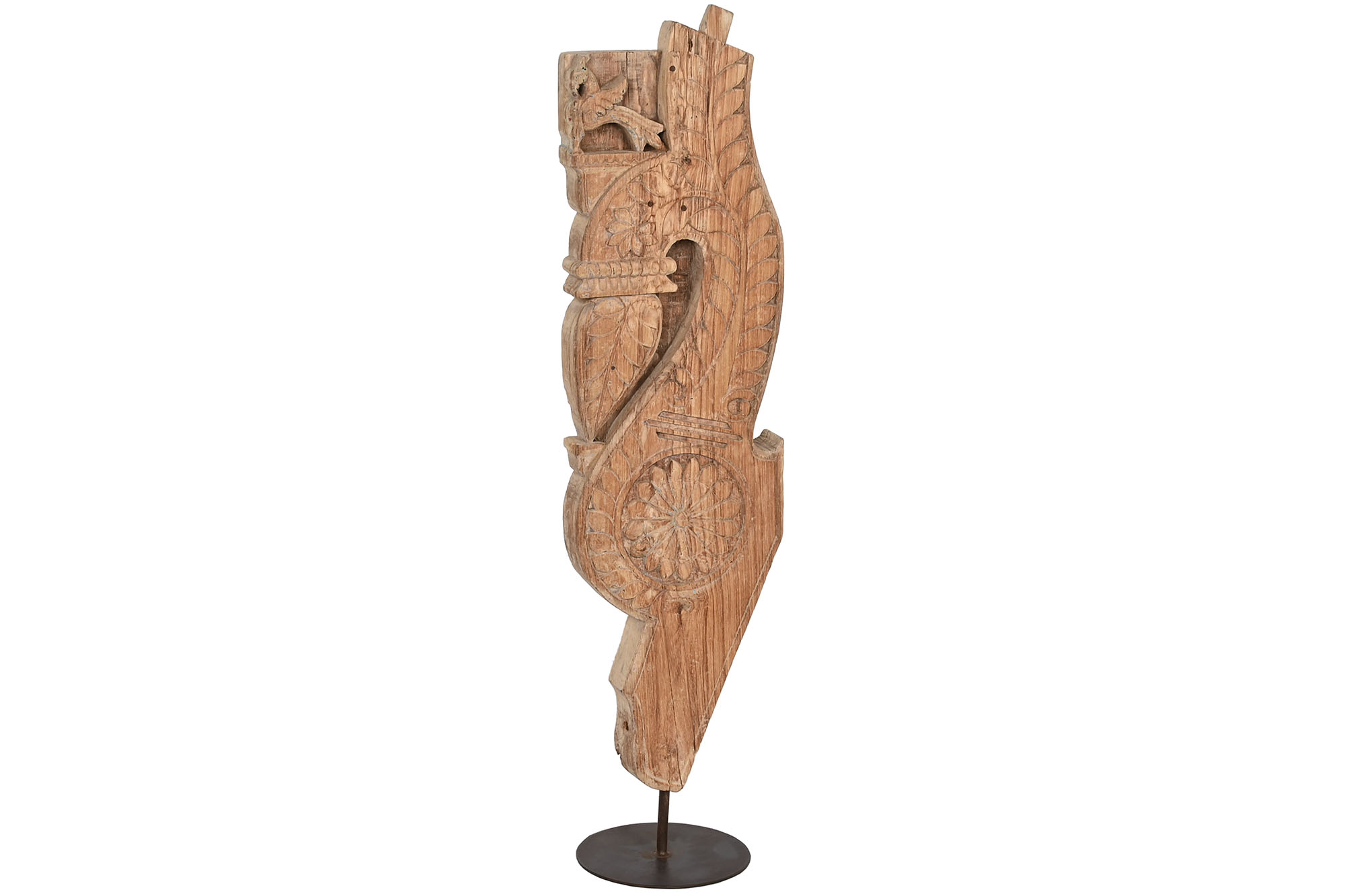 ESCULTURA MADERA 20X15X95 PIEZA UNICA SURTIDA