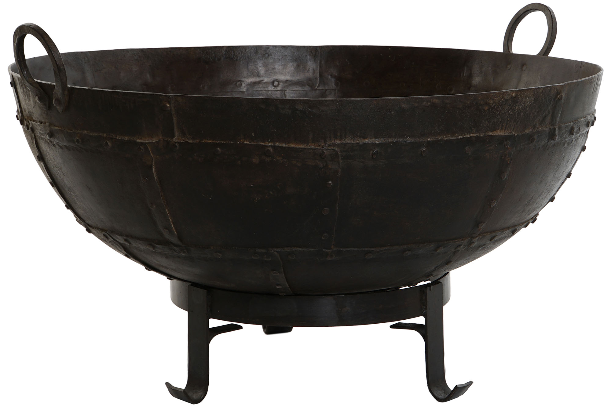 MACETERO HIERRO 104X104X64 SOPORTE Y ASAS MARRON