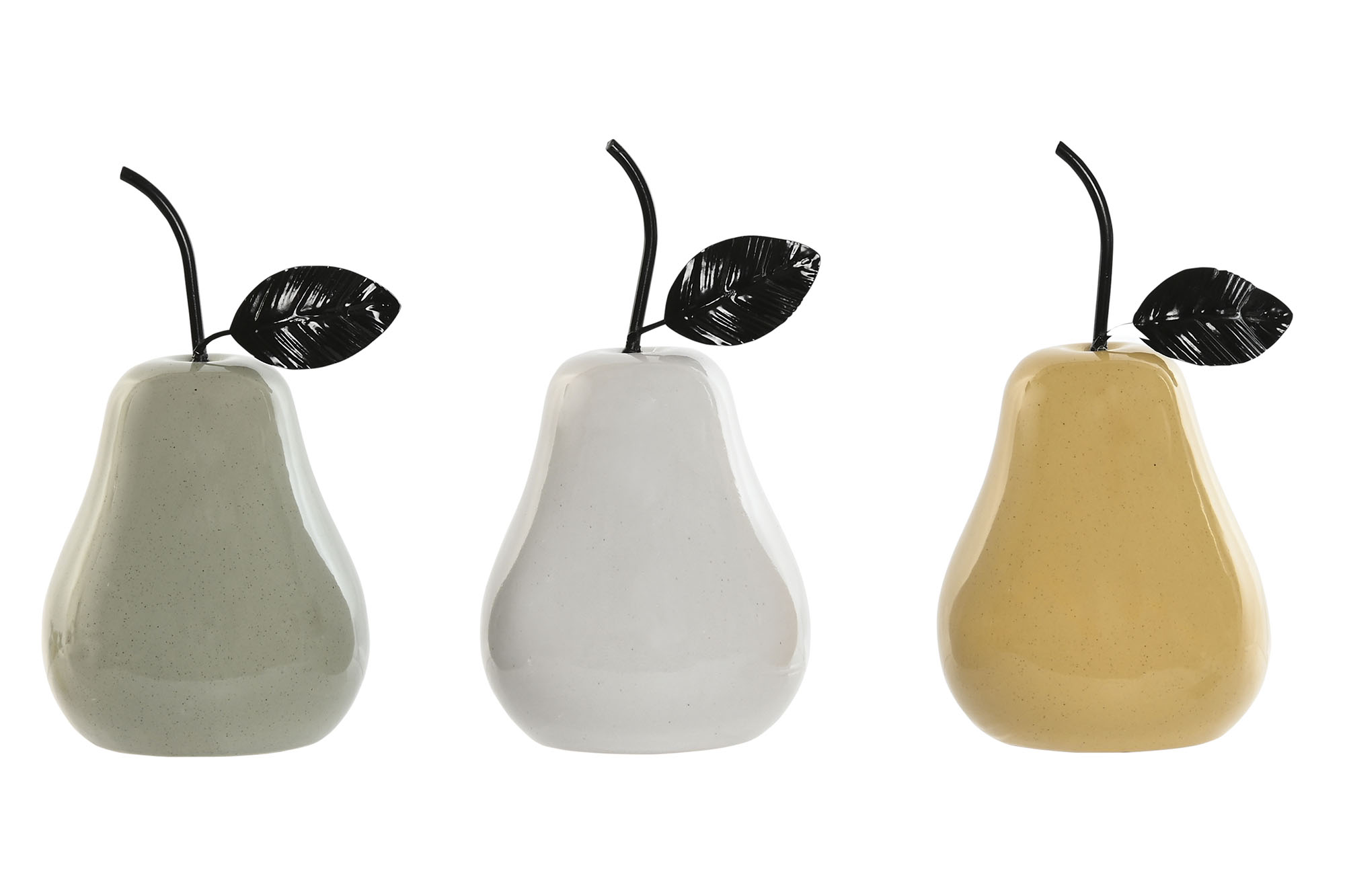 FIGURA PORCELANA METAL 11X11X19 PERA 3 SURT.