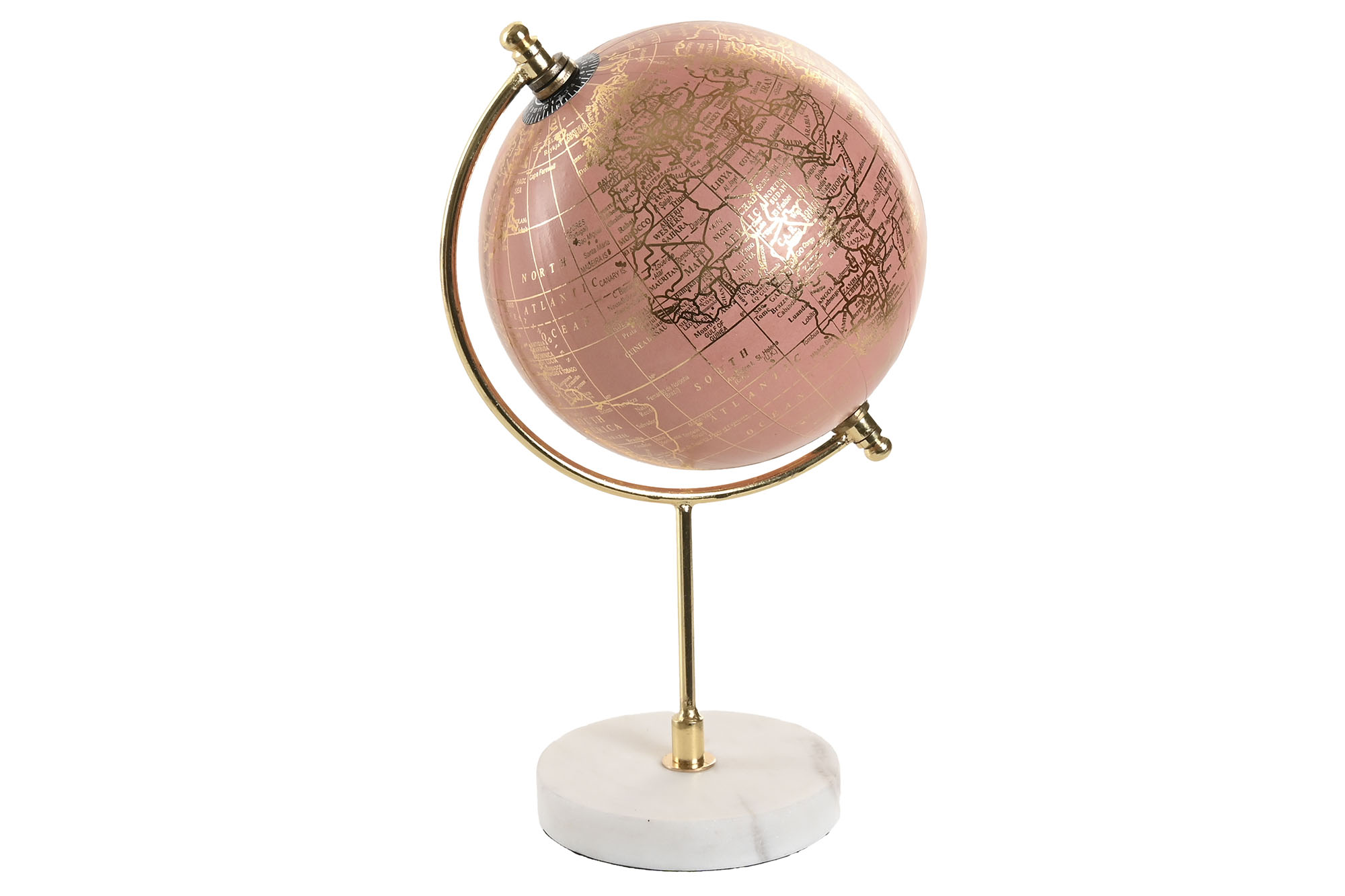GLOBO TERRAQUEO PVC MARMOL 14X14X20 ROSA