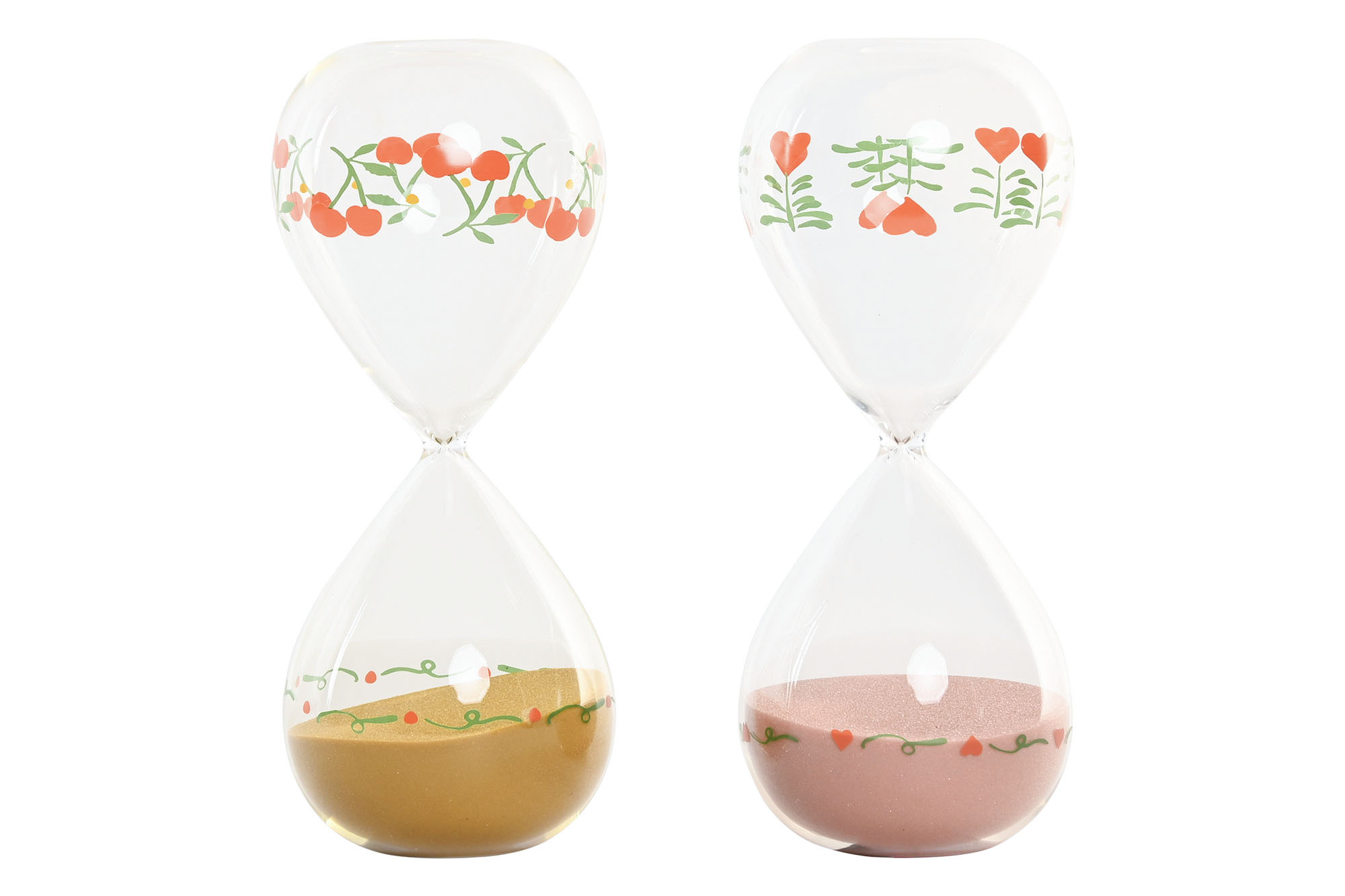 RELOJ DE ARENA CRISTAL 8X8X20 2 SURT.