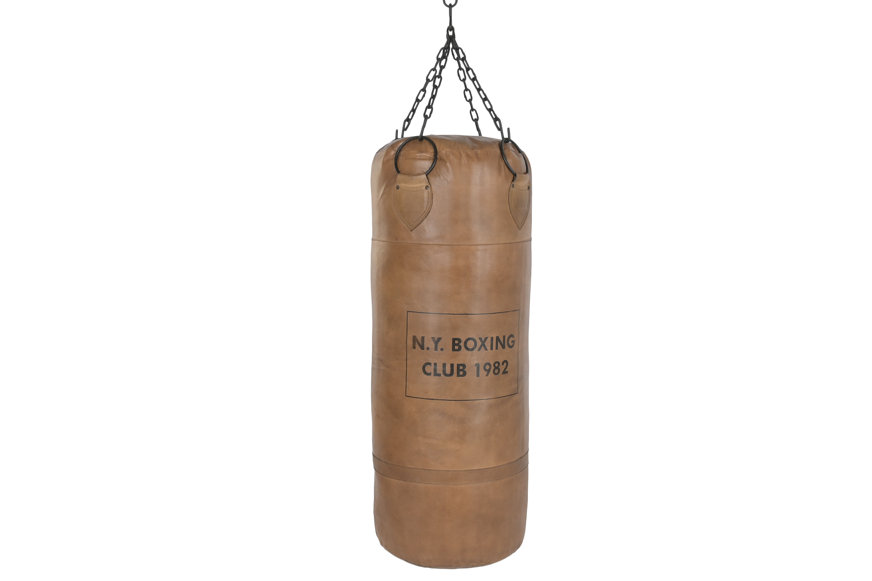 SACO BOXEO PIEL 36X36X100 CAMEL