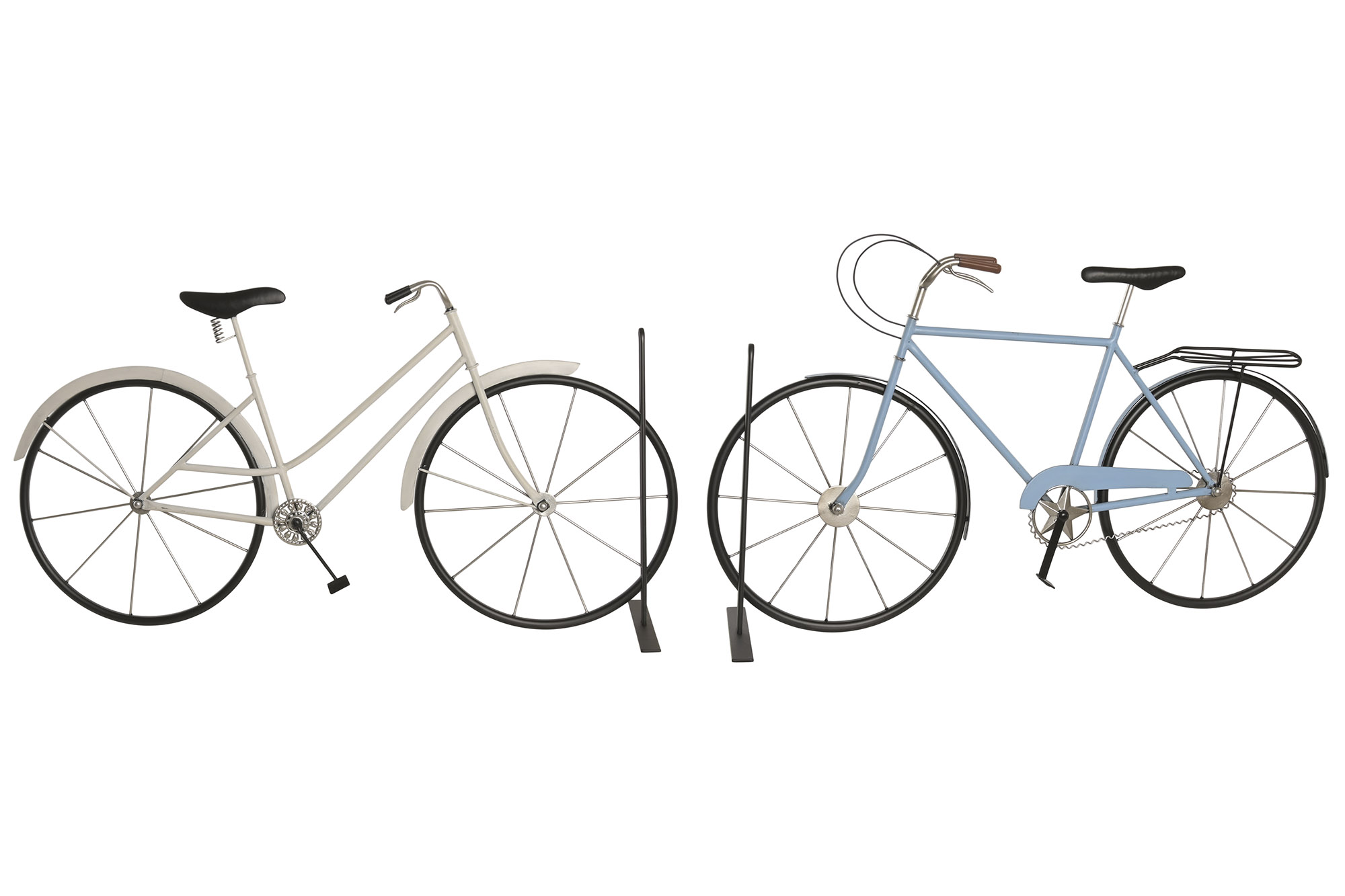 DECORACION METAL 87X22X47 BICICLETA SOPORTE 2 SURT