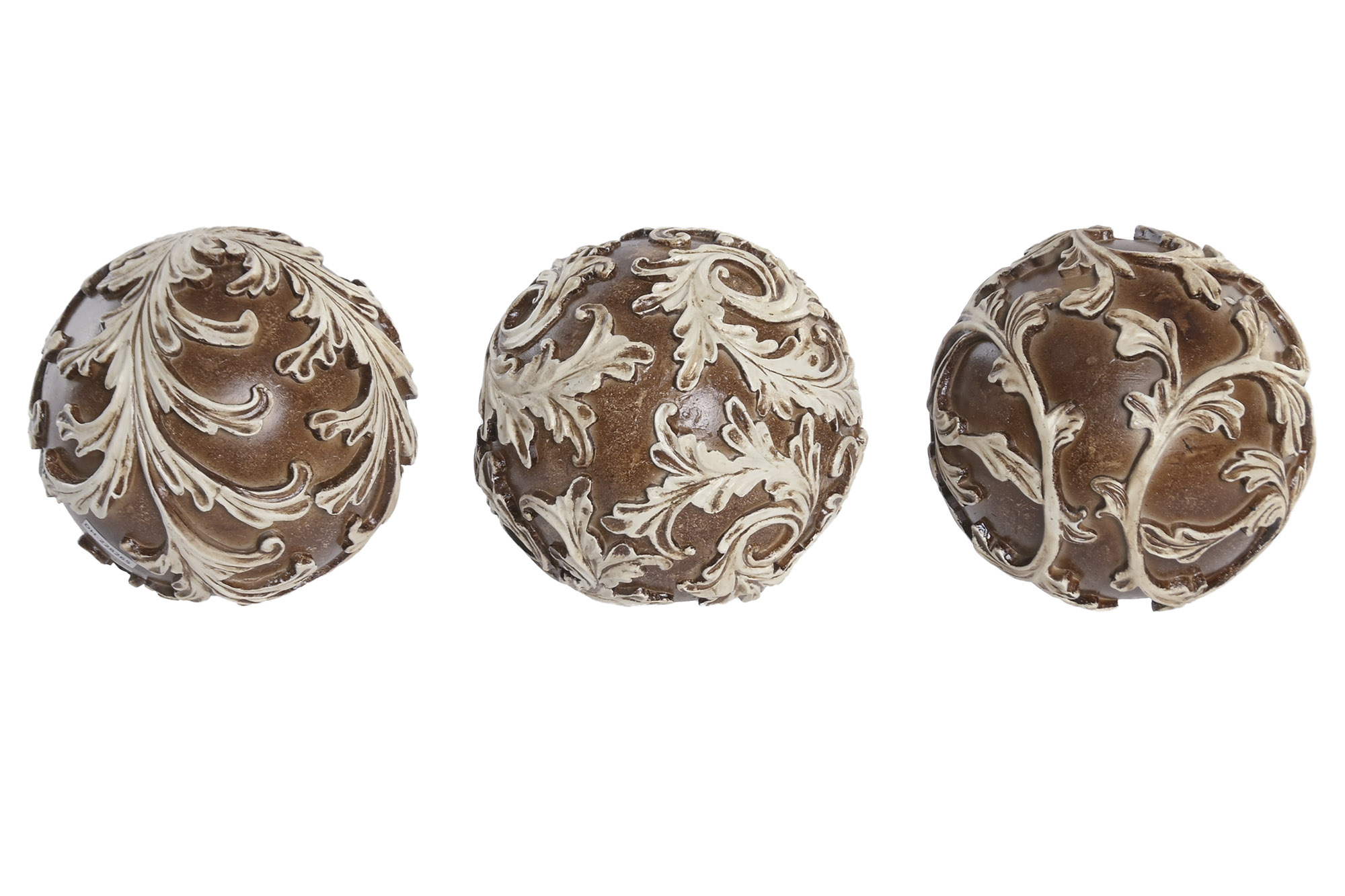 BOLA DECORACION RESINA 13X13X13 3 SURT.