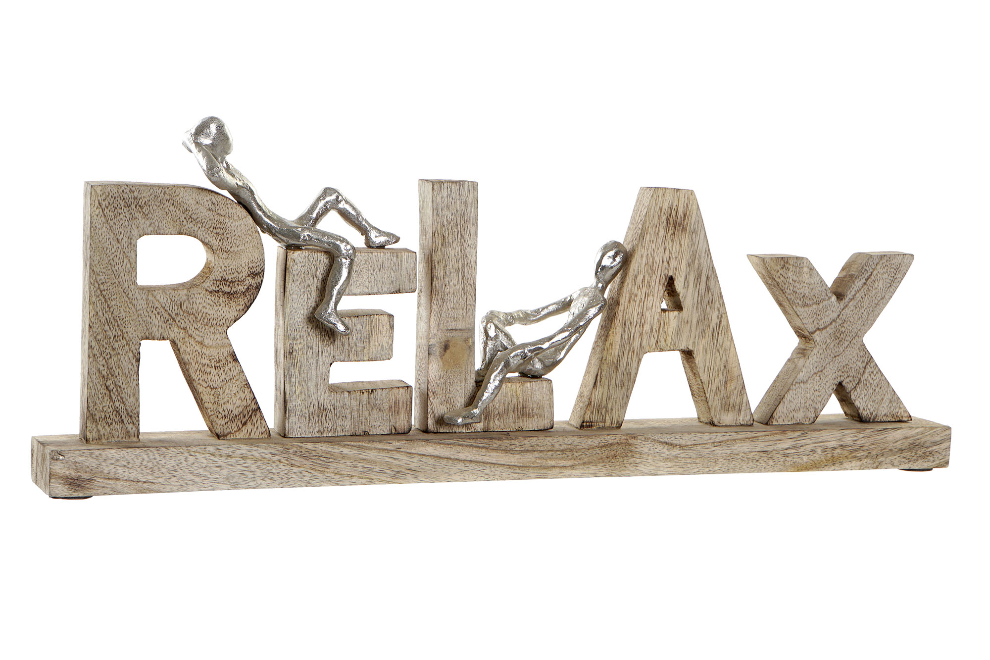 DECORACION MANGO ALUMINIO 58X7X22 RELAX NATURAL