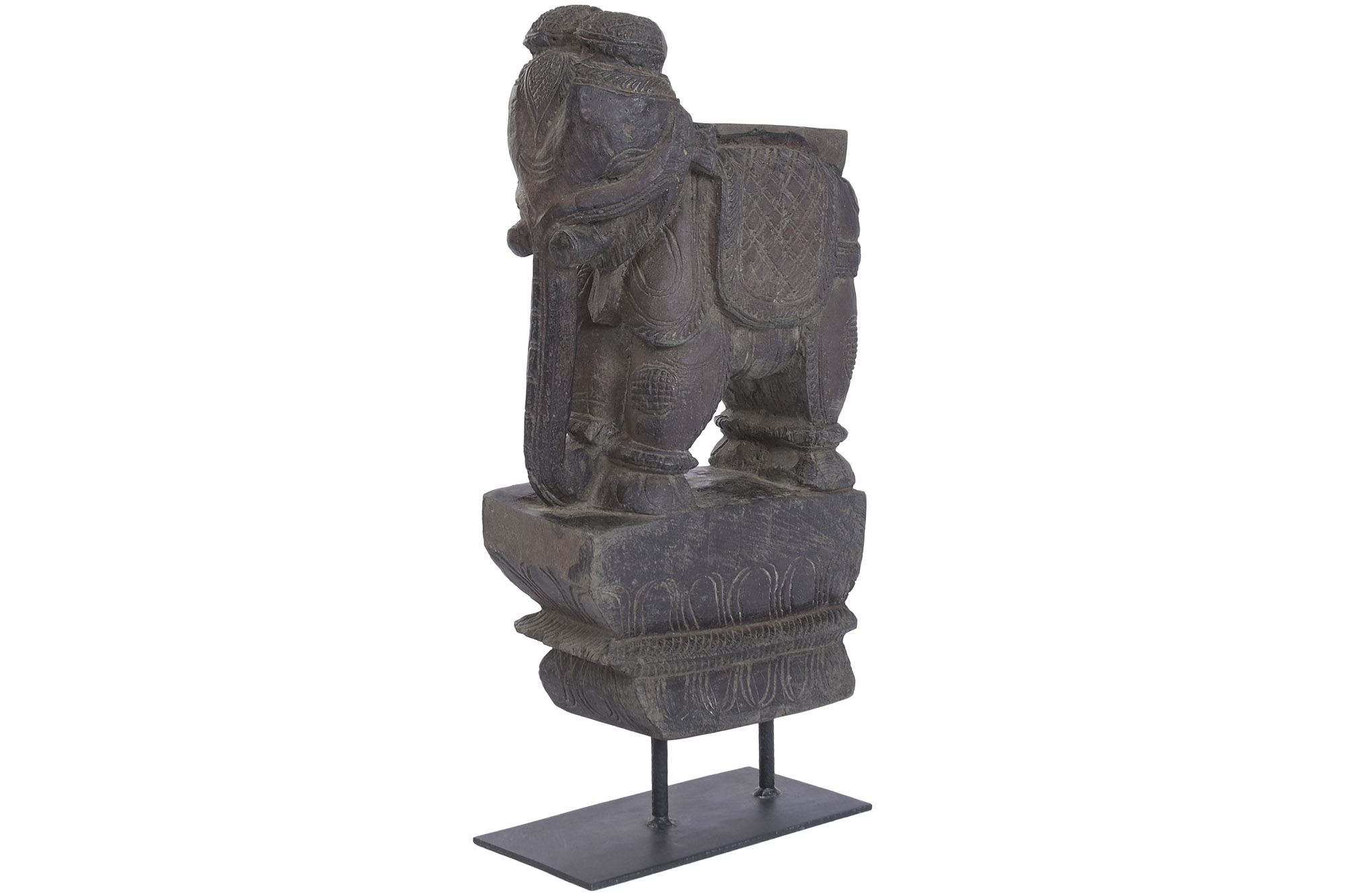FIGURA TECA METAL 30X15X55 ELEFANTE