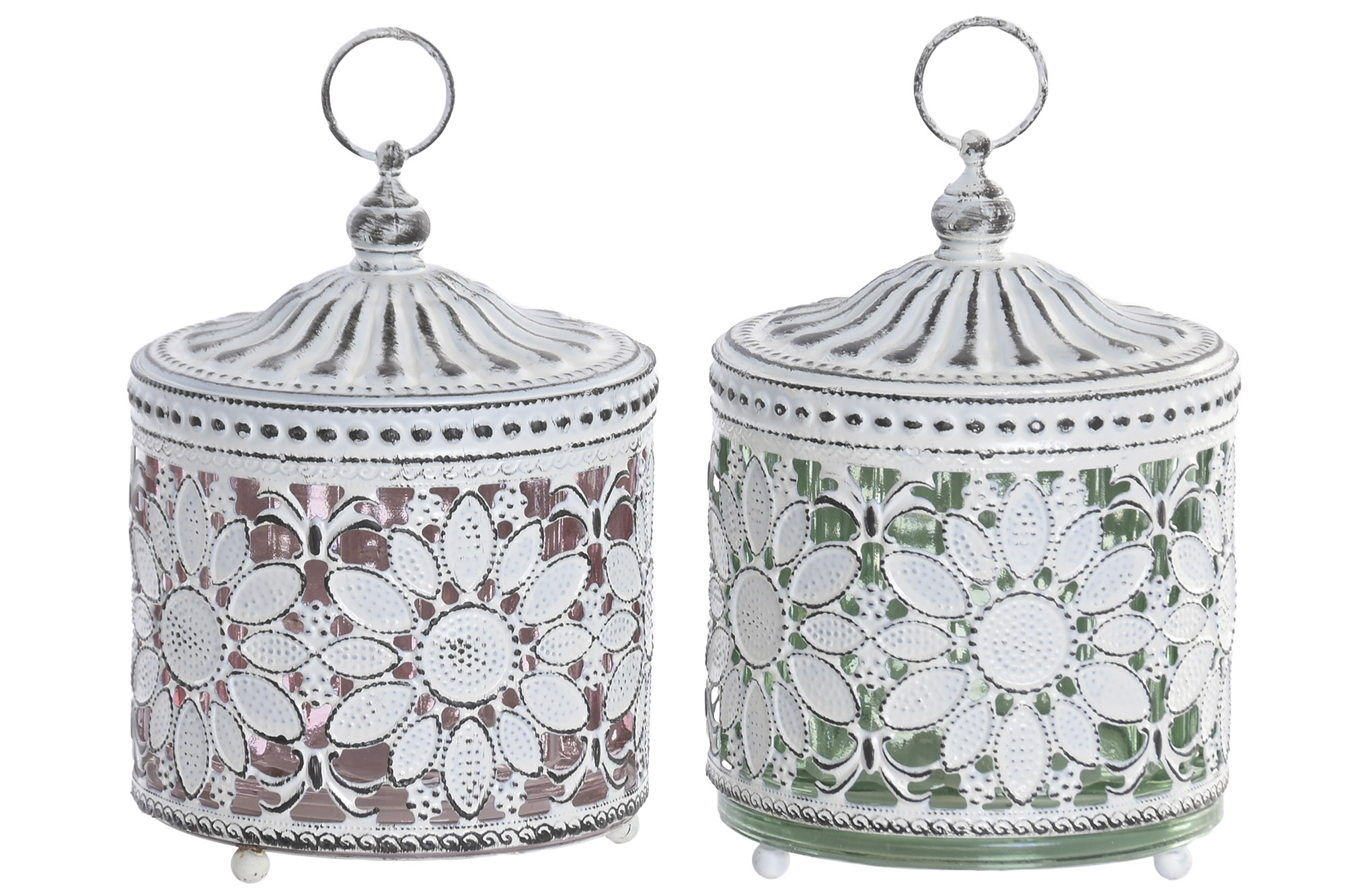 DECORACION LUMINOSA LED METAL 8,5X8,5X13 2 SURT.