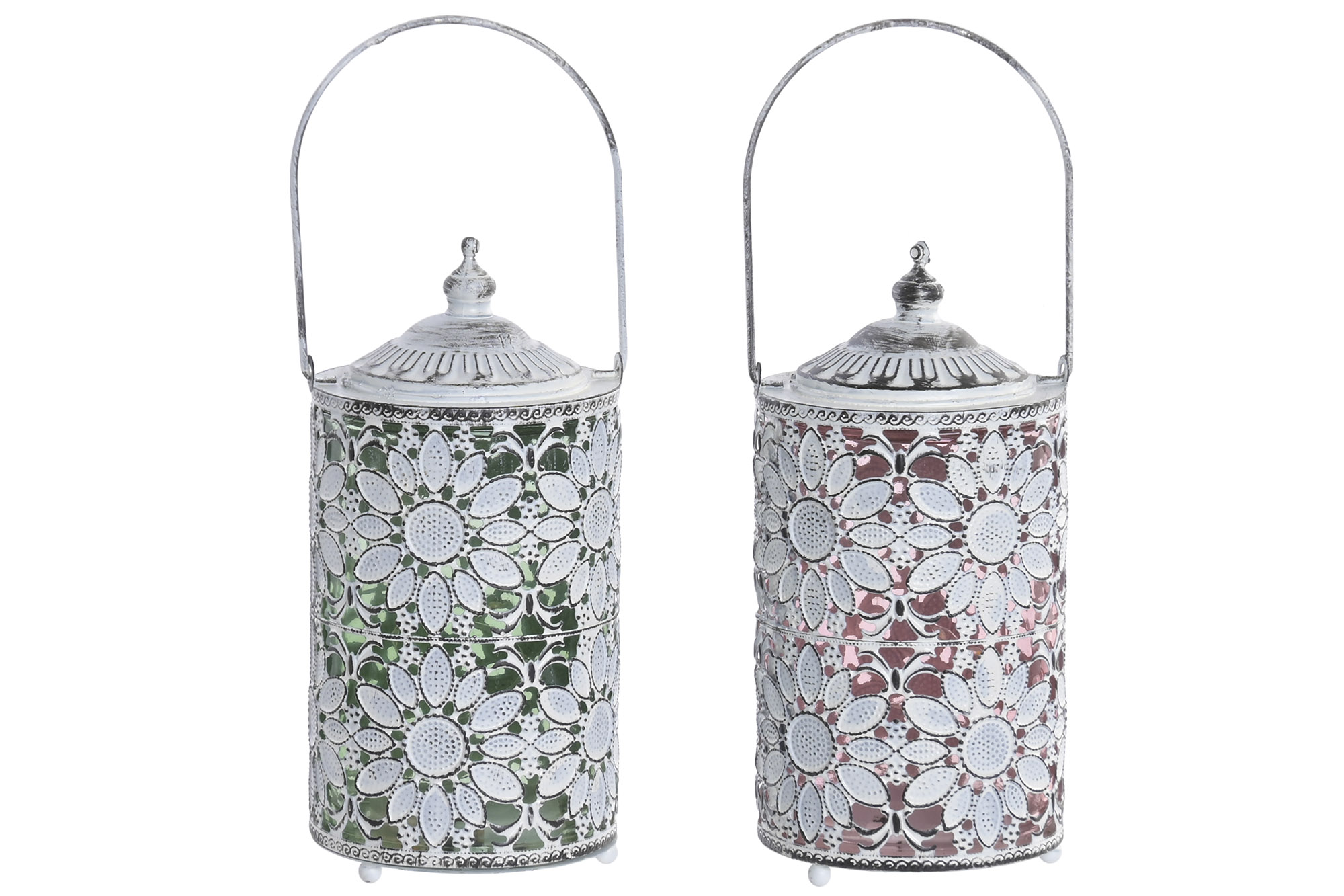 DECORACION LUMINOSA LED METAL 9X9X17 2 SURT.