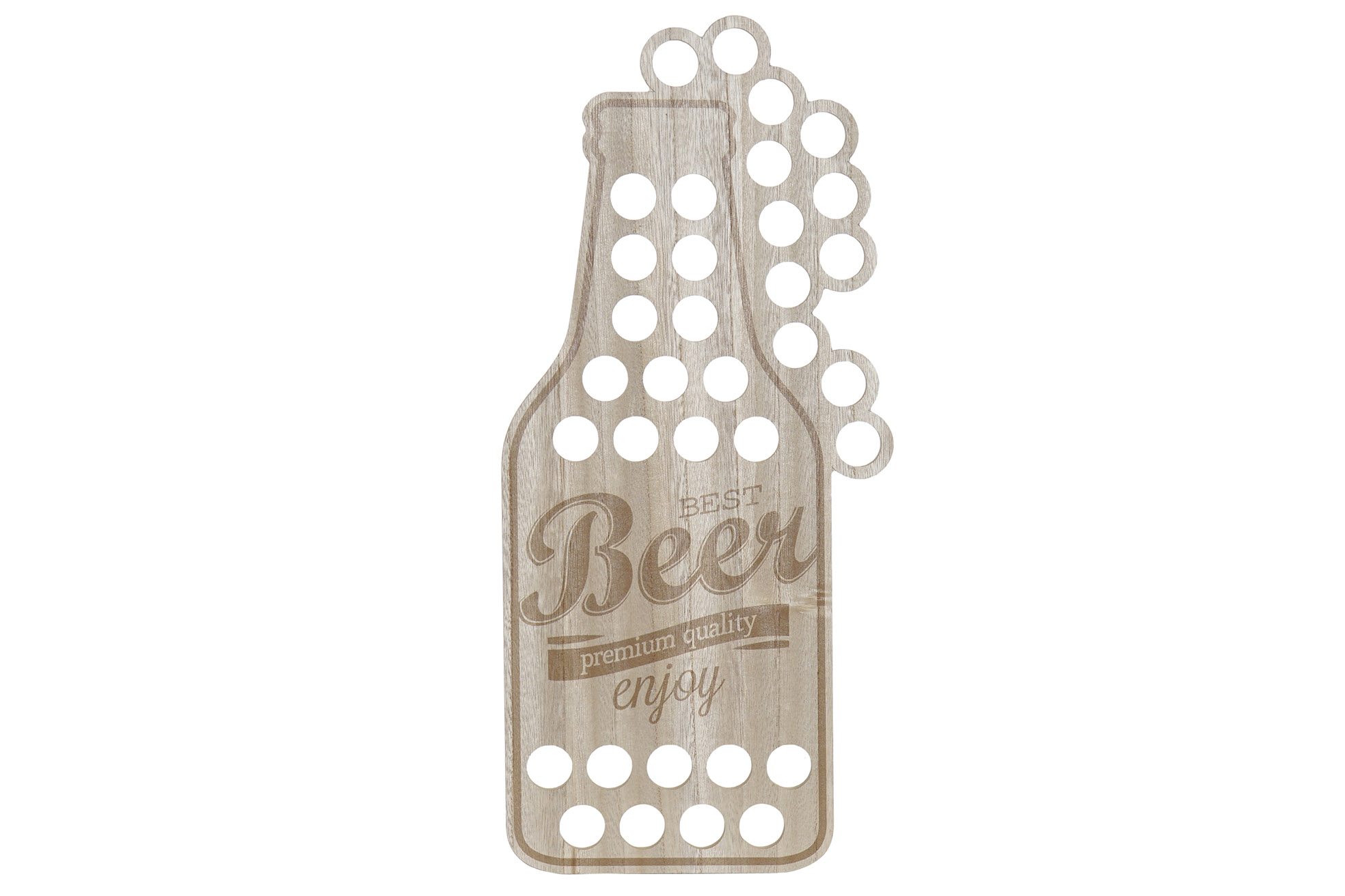 DECORACION PARED MDF 25X1X55 CERVEZA CHAPAS
