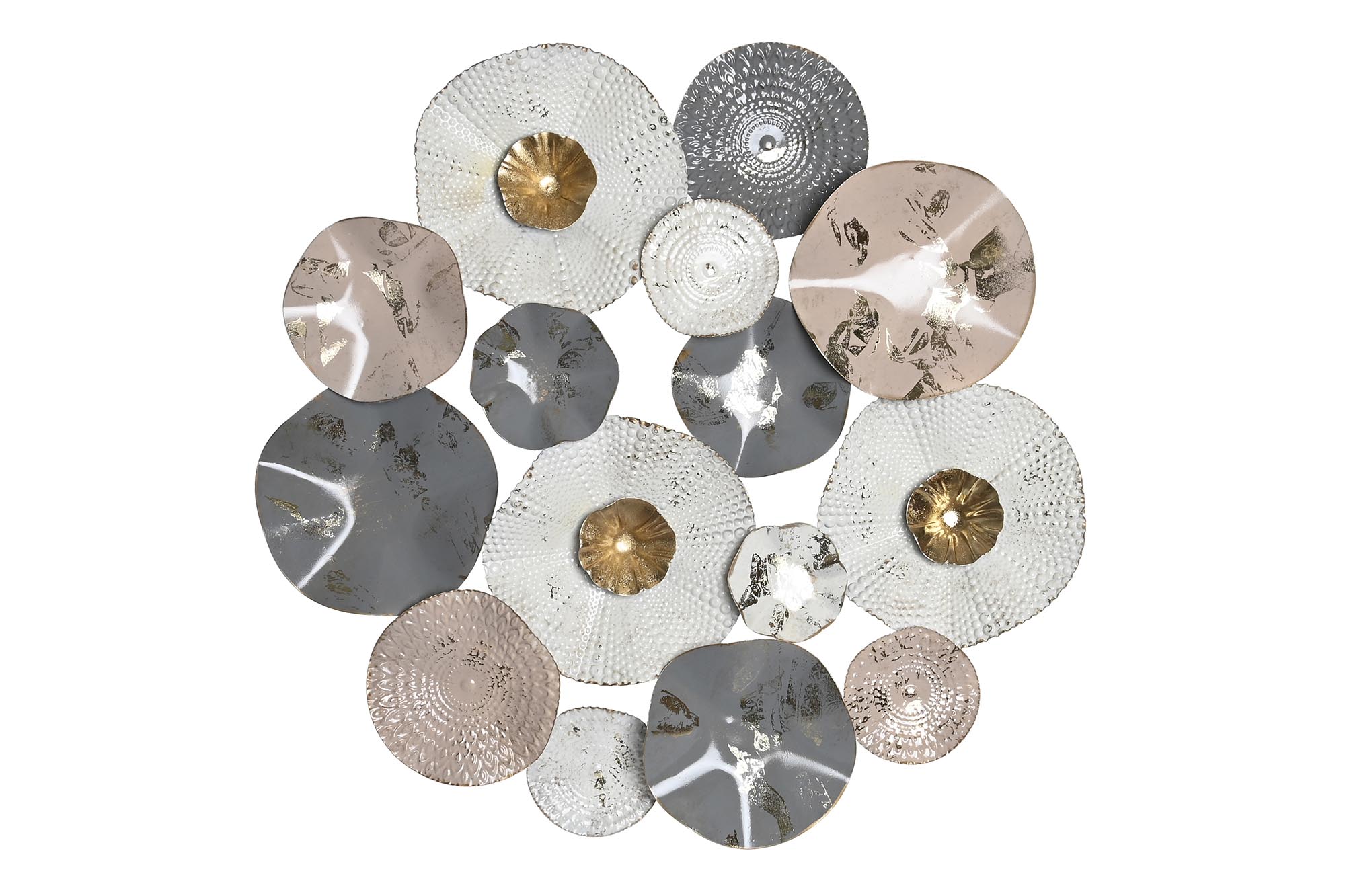 DECORACION PARED METAL 80X7X80 BLANCO