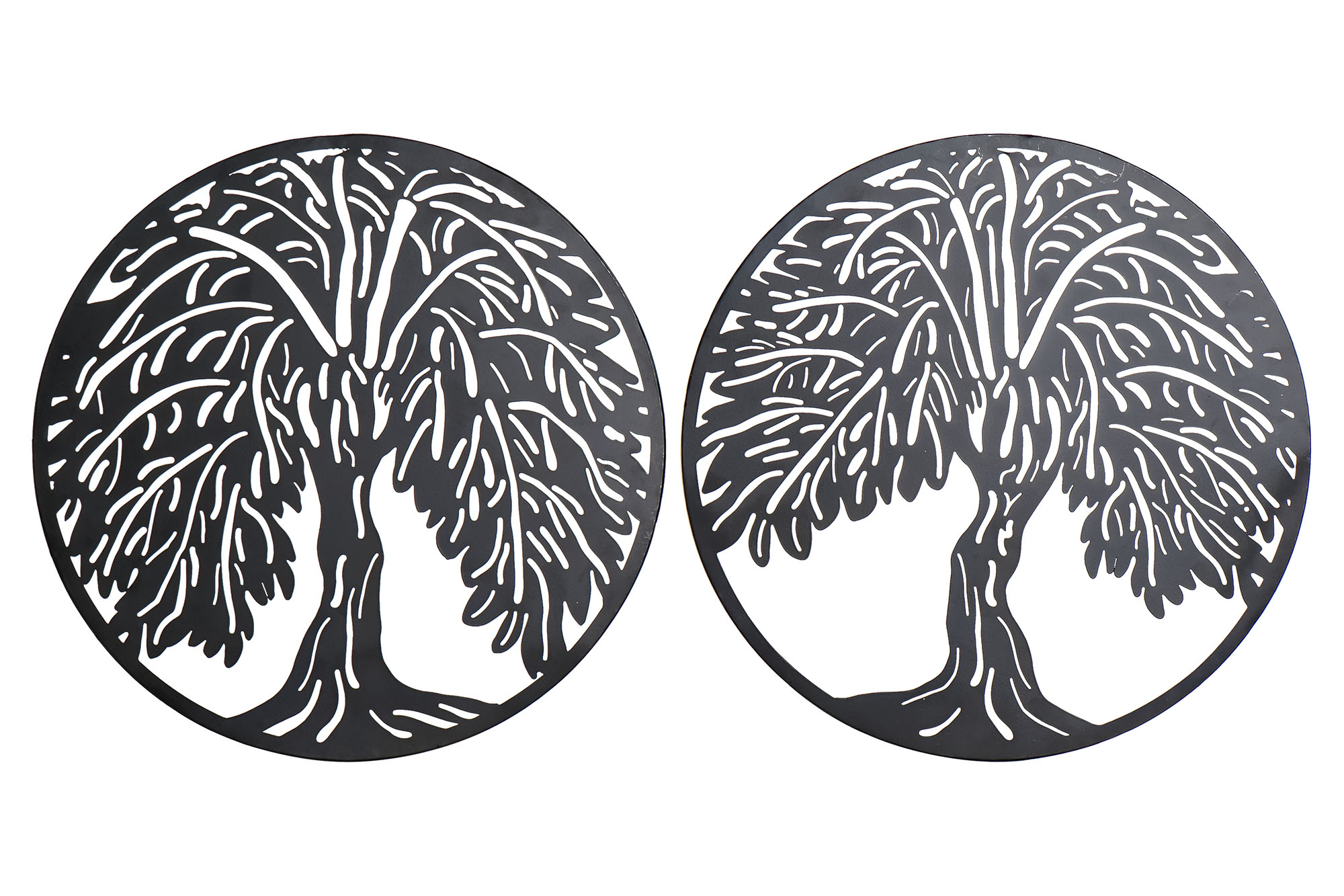 DECORACION PARED METAL 40X1X40 ARBOL 2 SURT.