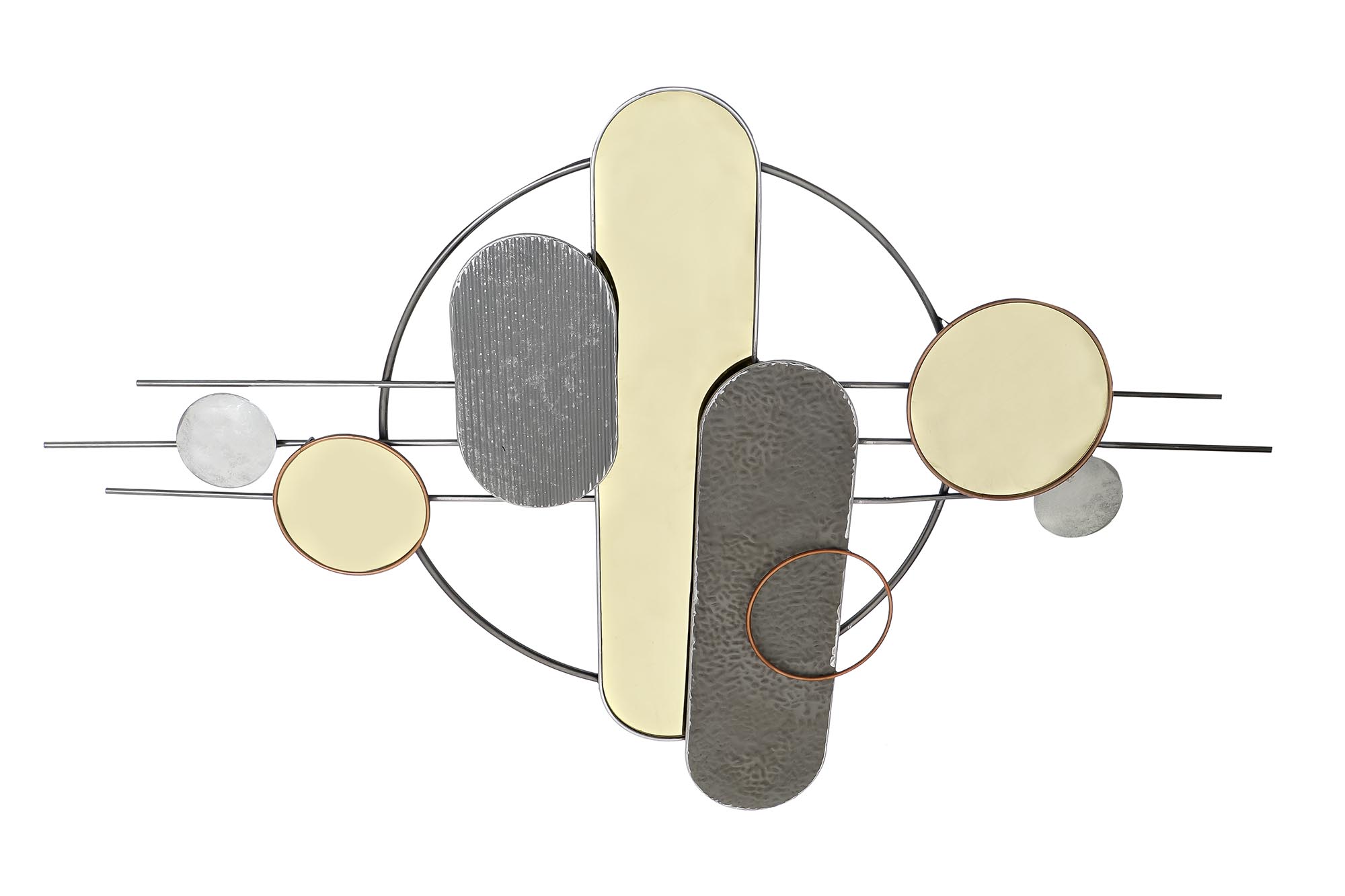 DECORACION PARED METAL PVC 130X5X80,6 MODERNO