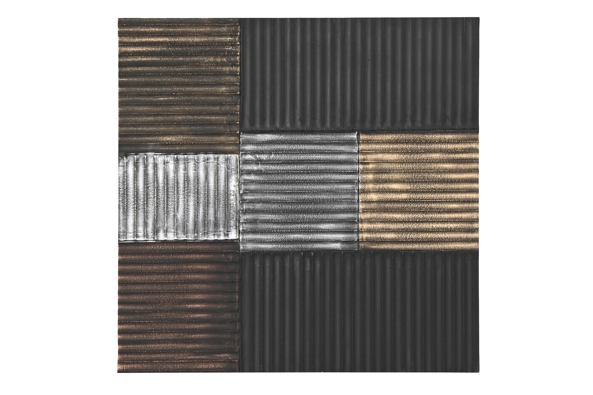 DECORACION PARED MDF 91X3X91 MODERNO 3D NEGRO