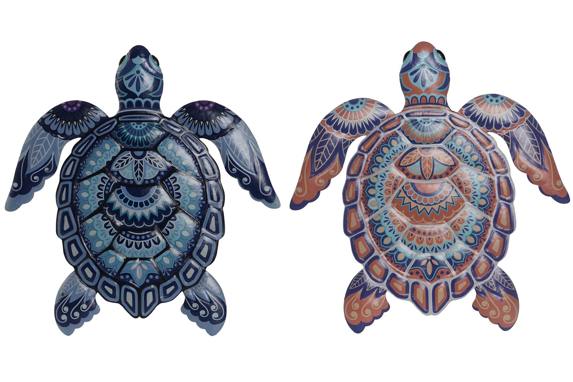 DECORACION PARED METAL 46X1,5X42 TORTUGA 2 SURT.