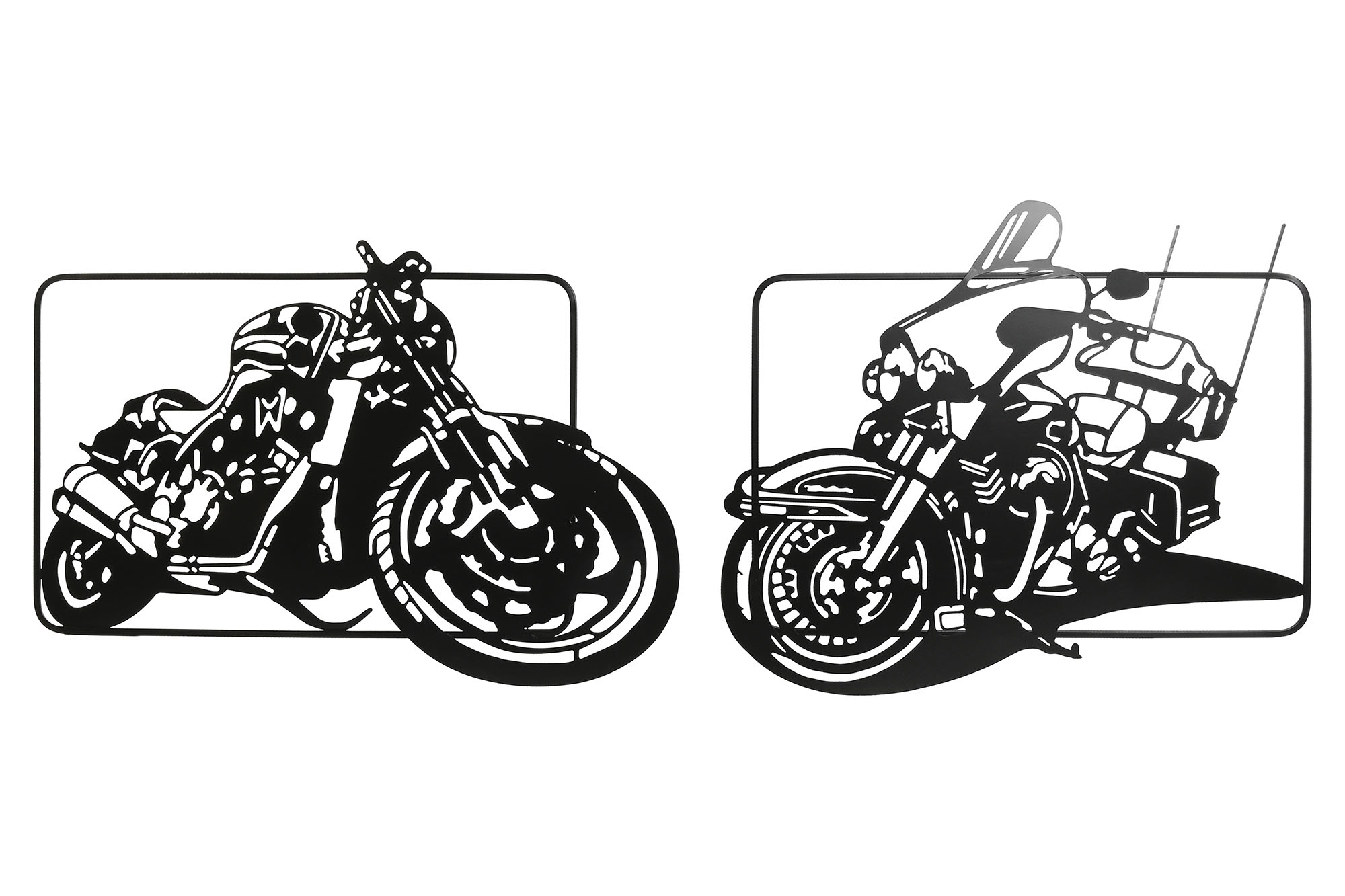 DECORACION PARED METAL 71X1,3X49 MOTO 2 SURT.