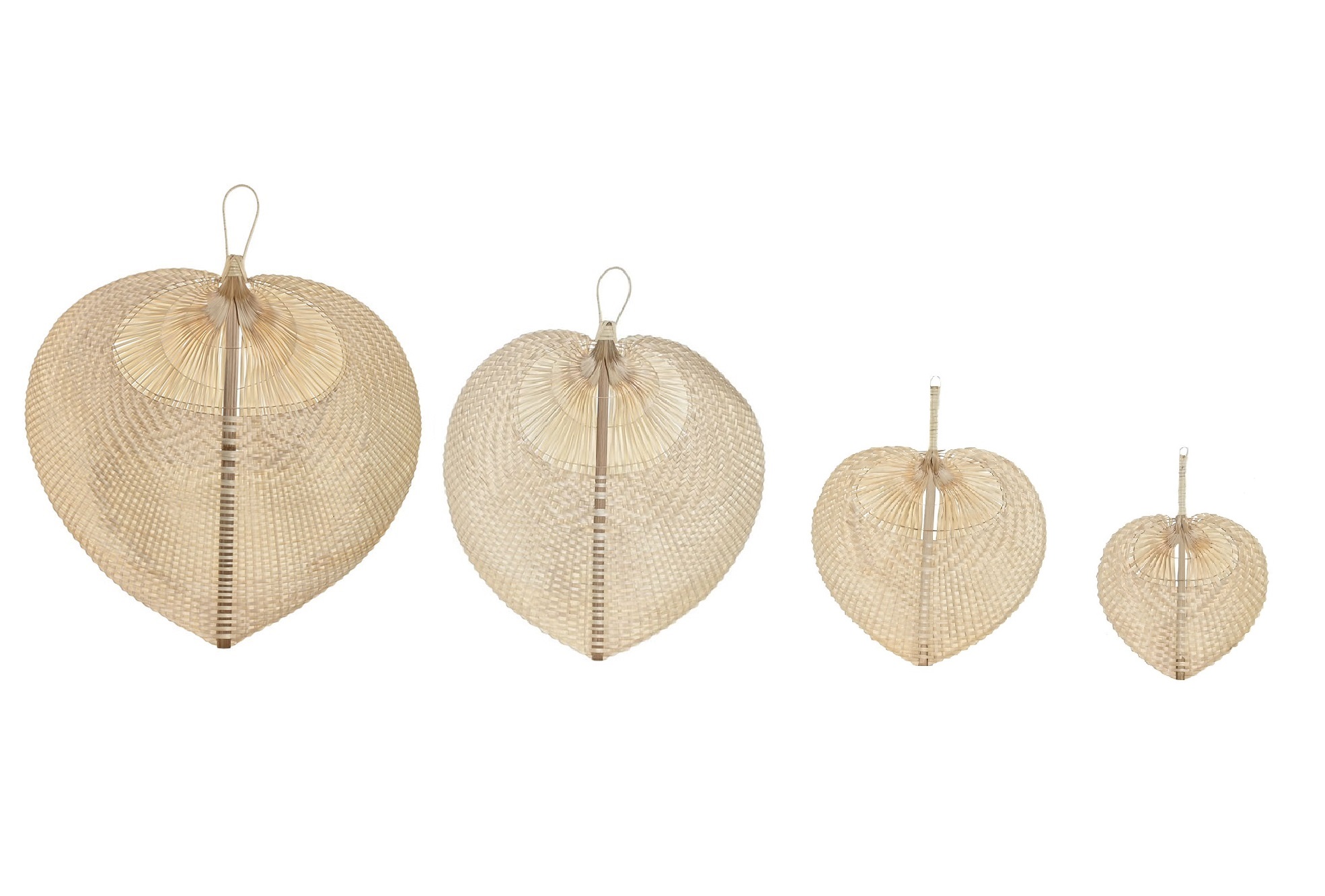 DECORACION PARED SET 4 BAMBU 66X0,3X74 ABANICO