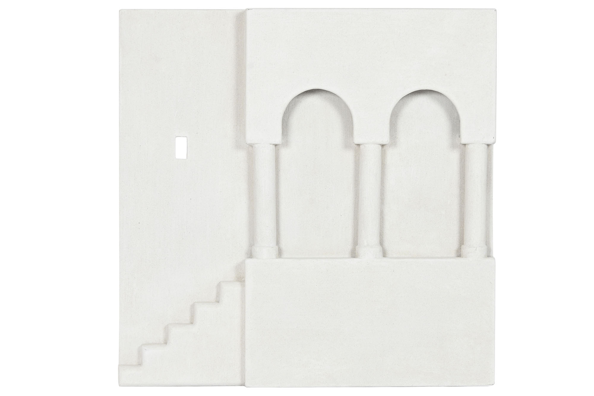 DECORACION PARED MDF 80X6,5X80 ARCOS ESCALERA 3D