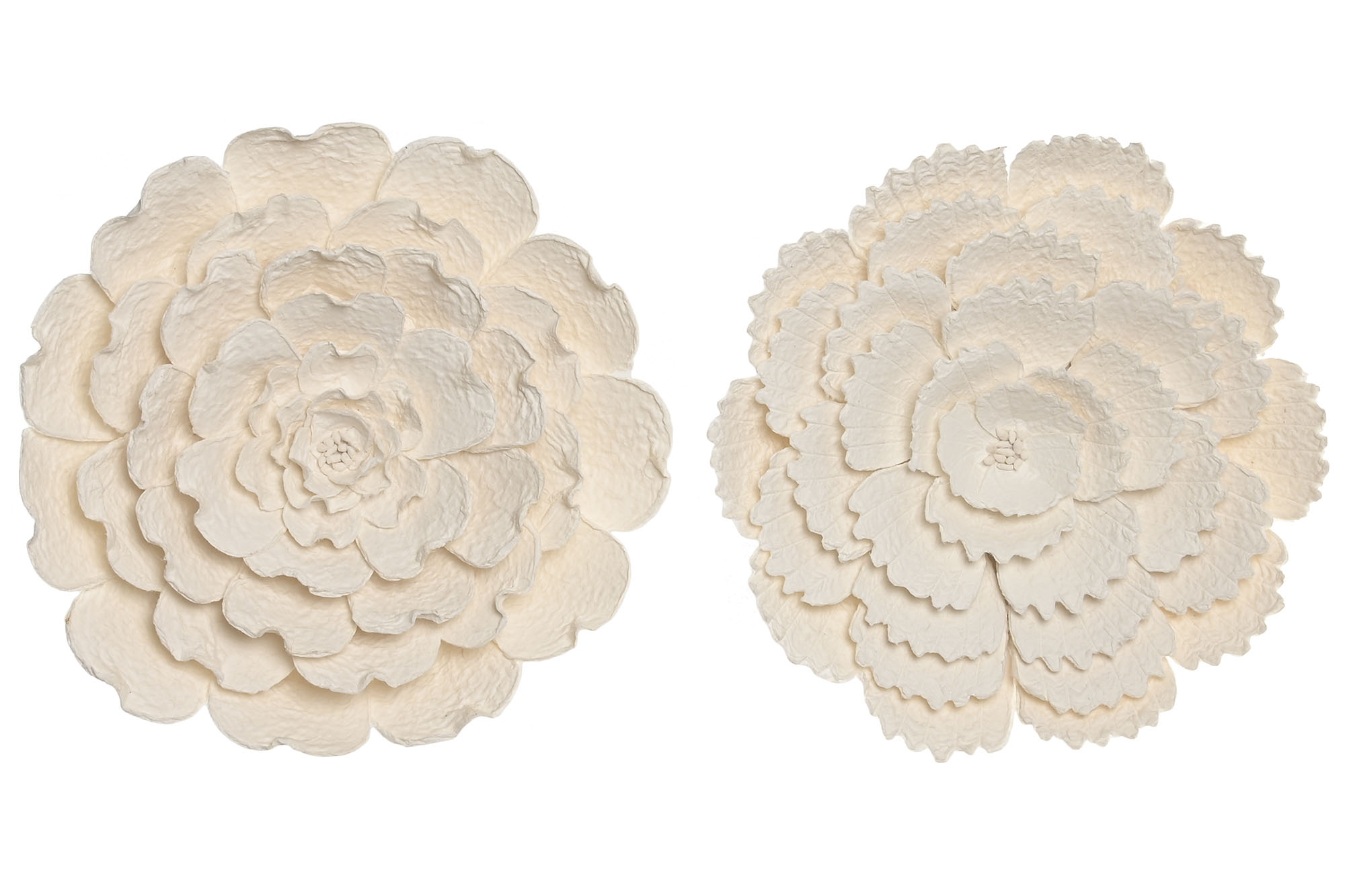 DECORACION PARED PAPEL MACHE 46X7X46 FLOR 2 SURT.