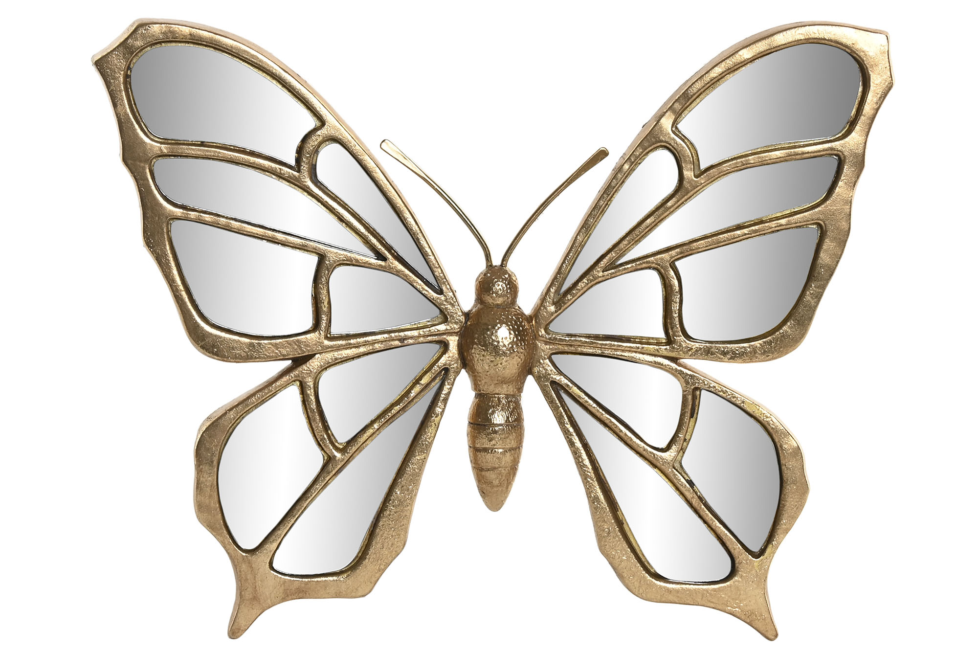 DECORACION PARED RESINA CRISTAL 34X3X27 MARIPOSA