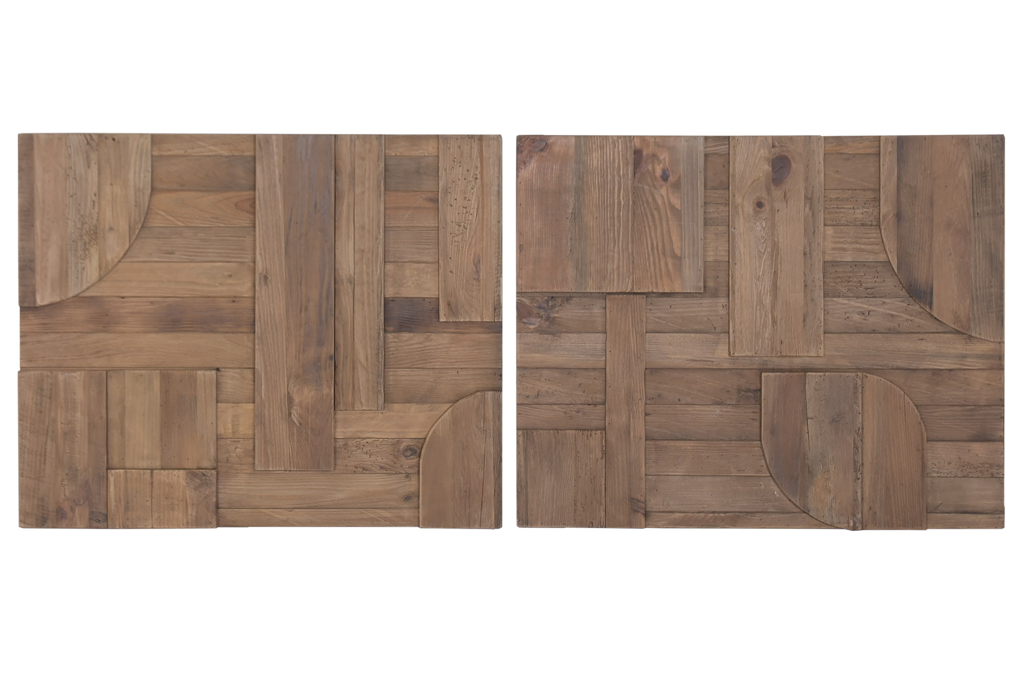 DECORACION PARED MADERA RECICLADA 98X6X80 2 SURT.