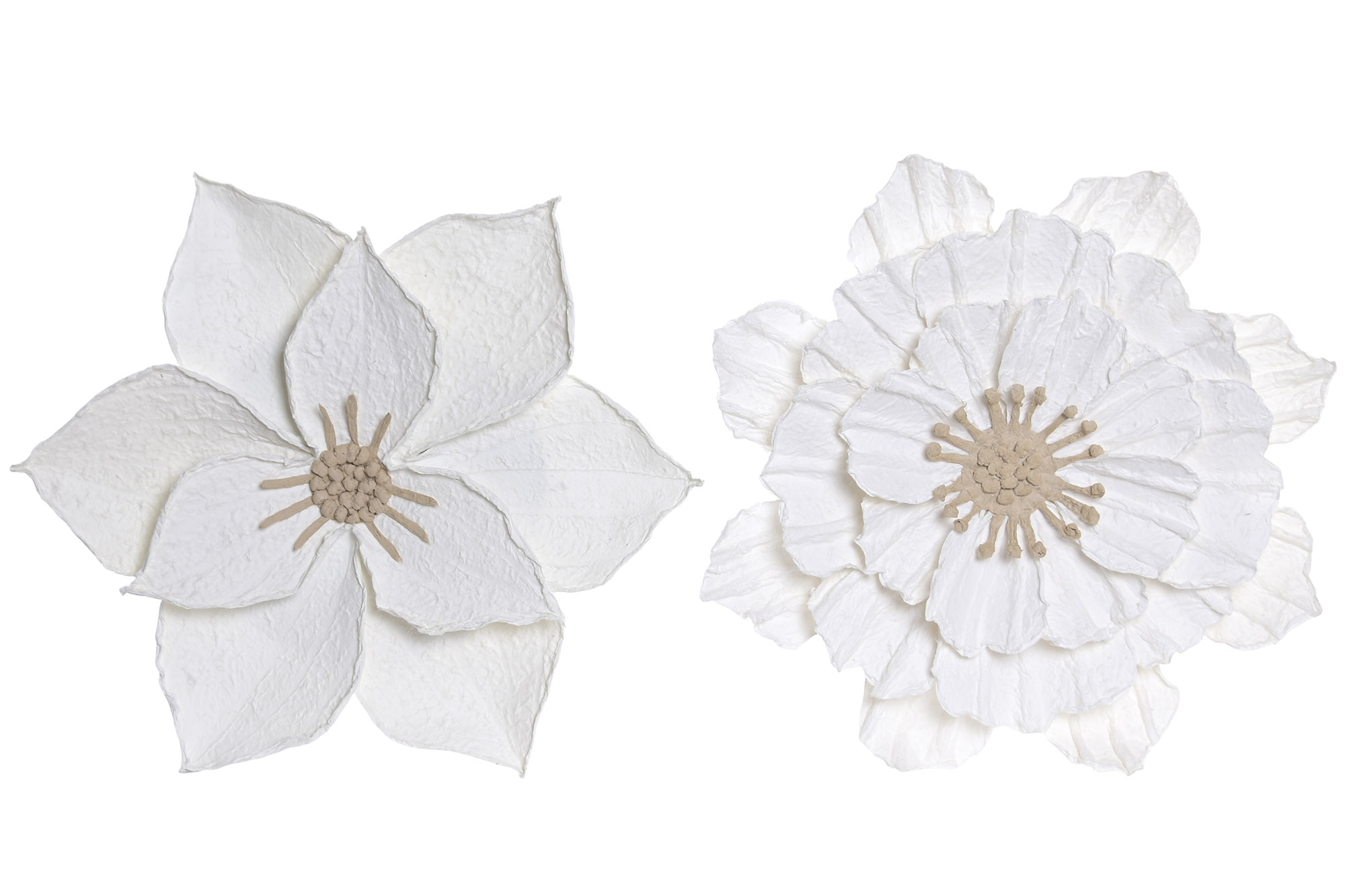 DECORACION PARED PAPEL MACHE 50X6X50 FLOR 2 SURT.