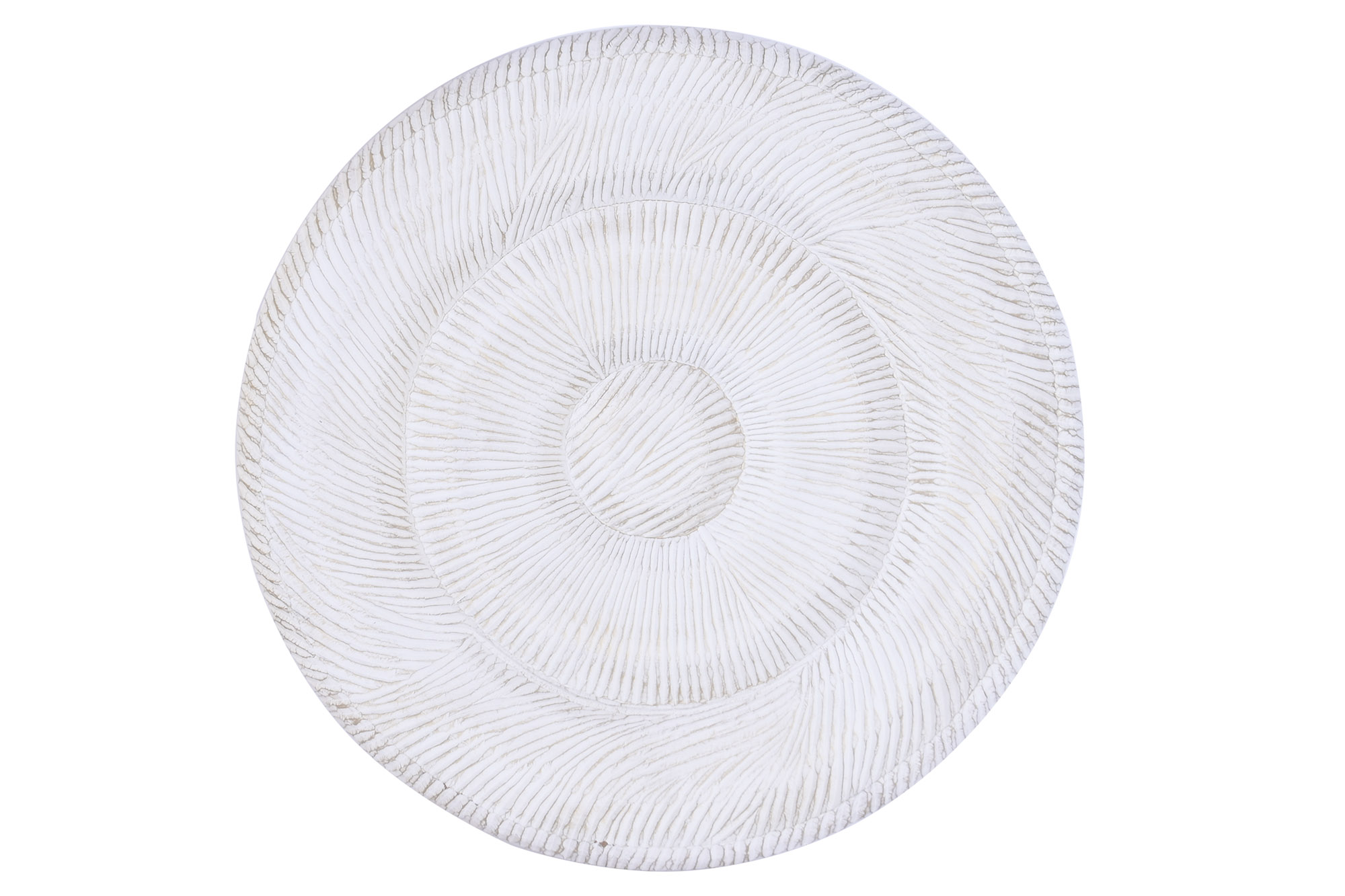 DECORACION PARED MDF 120X3,4X120 CIRCULOS BLANCO