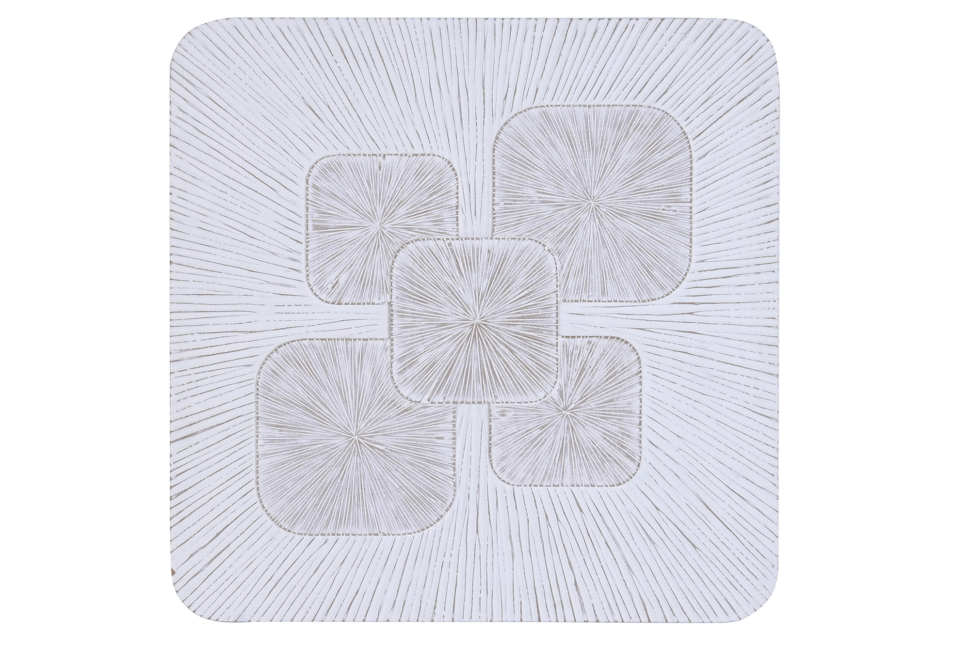 DECORACION PARED MANGO MDF 121,5X3X121,5 BLANCO